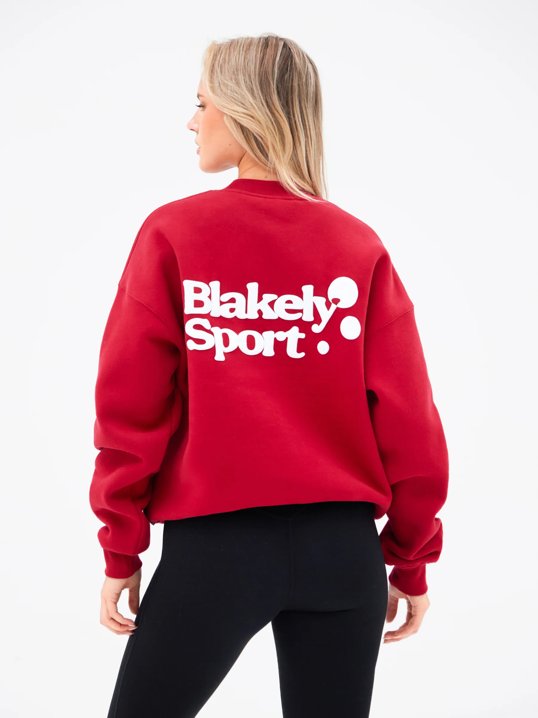 Motion Oversized Jumper - Cherry Red - Image 5