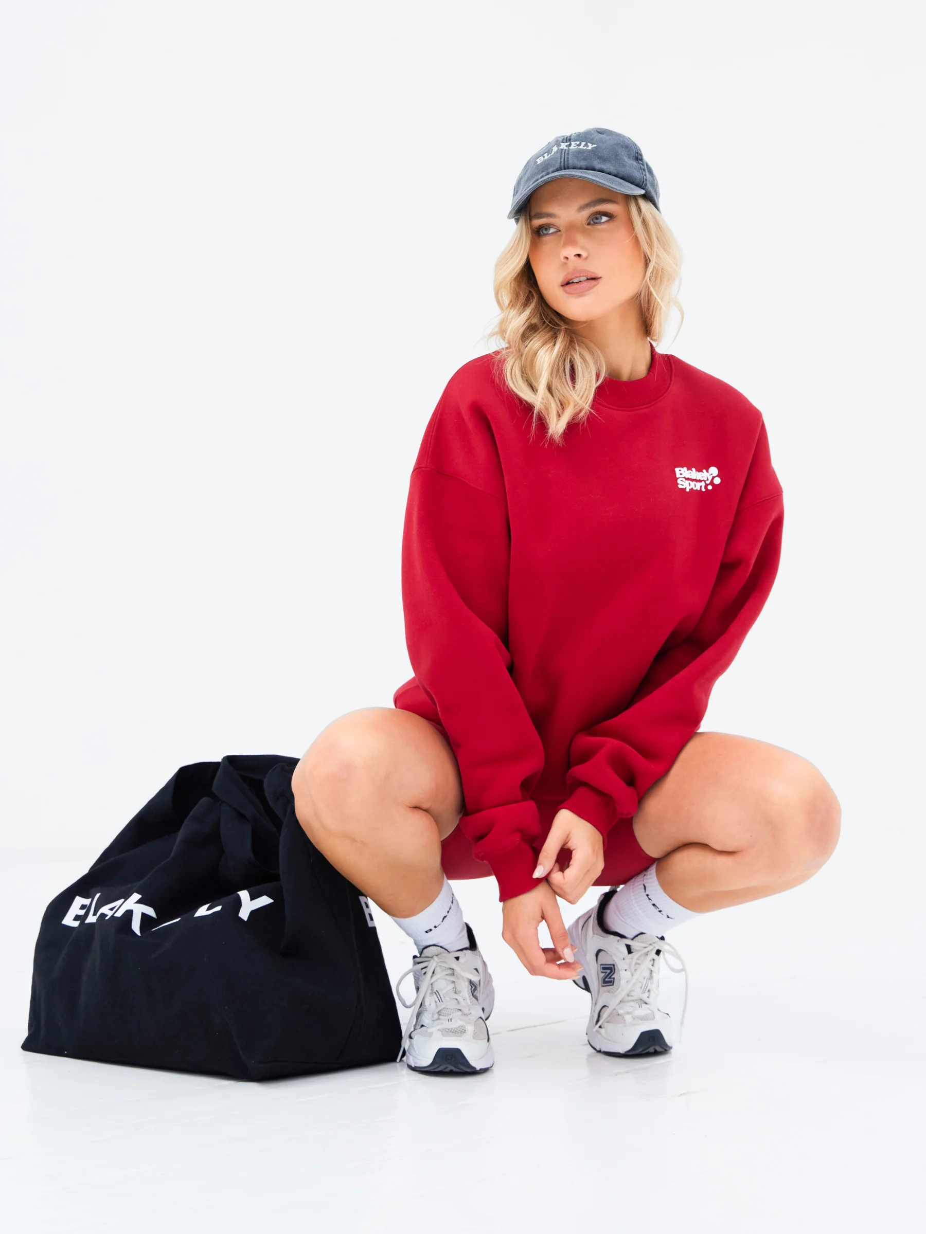 Motion Oversized Jumper - Cherry Red - Image 6