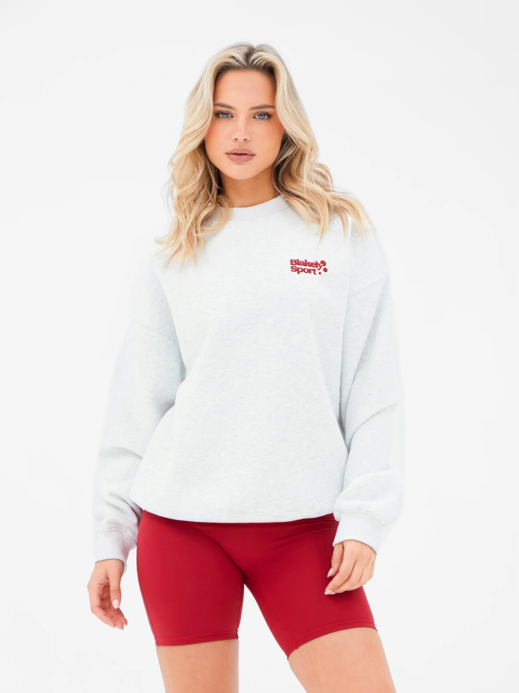 Motion Oversized Jumper - Marl White - Image 2