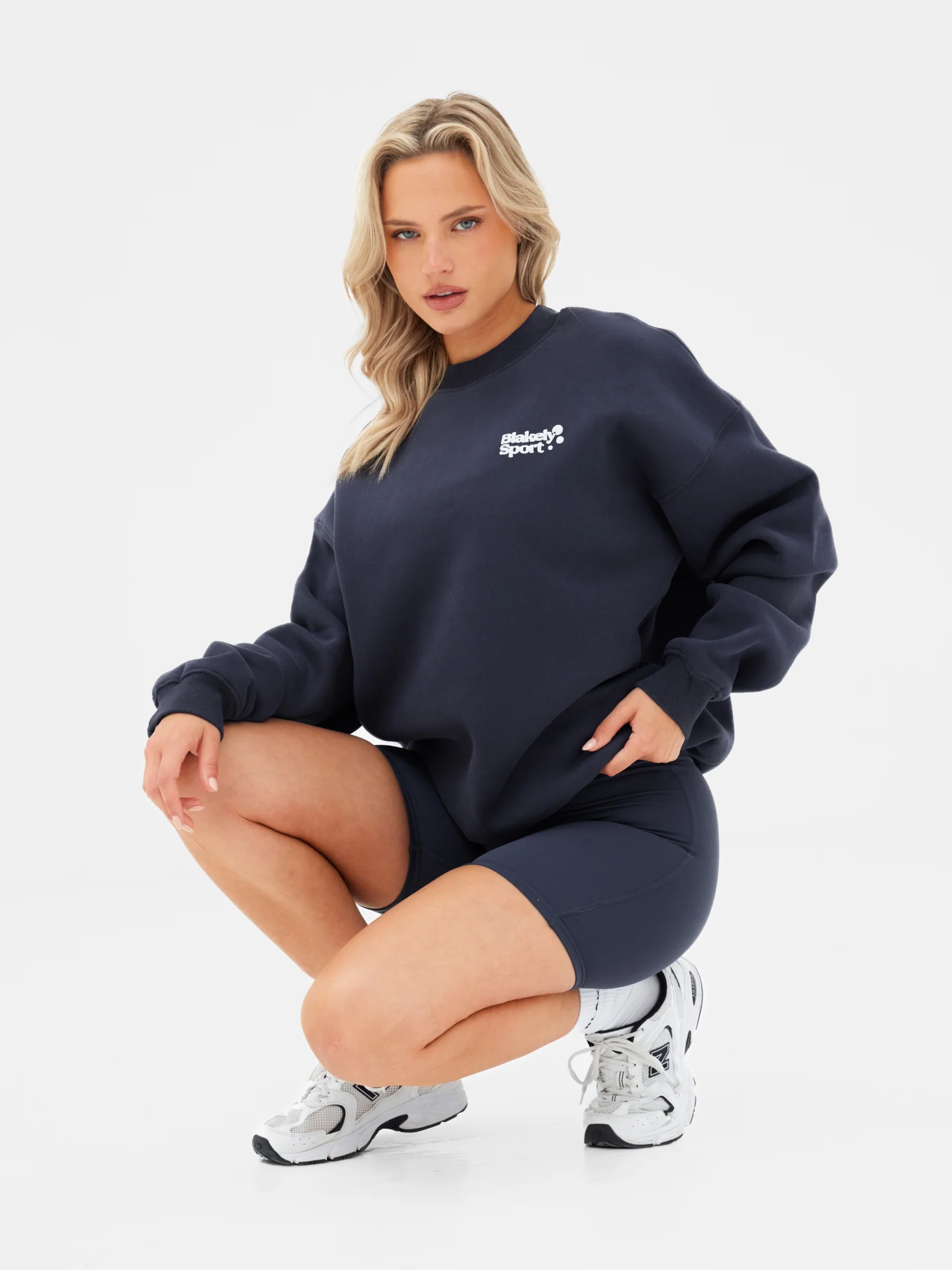 Motion Oversized Jumper - True Navy - Image 5