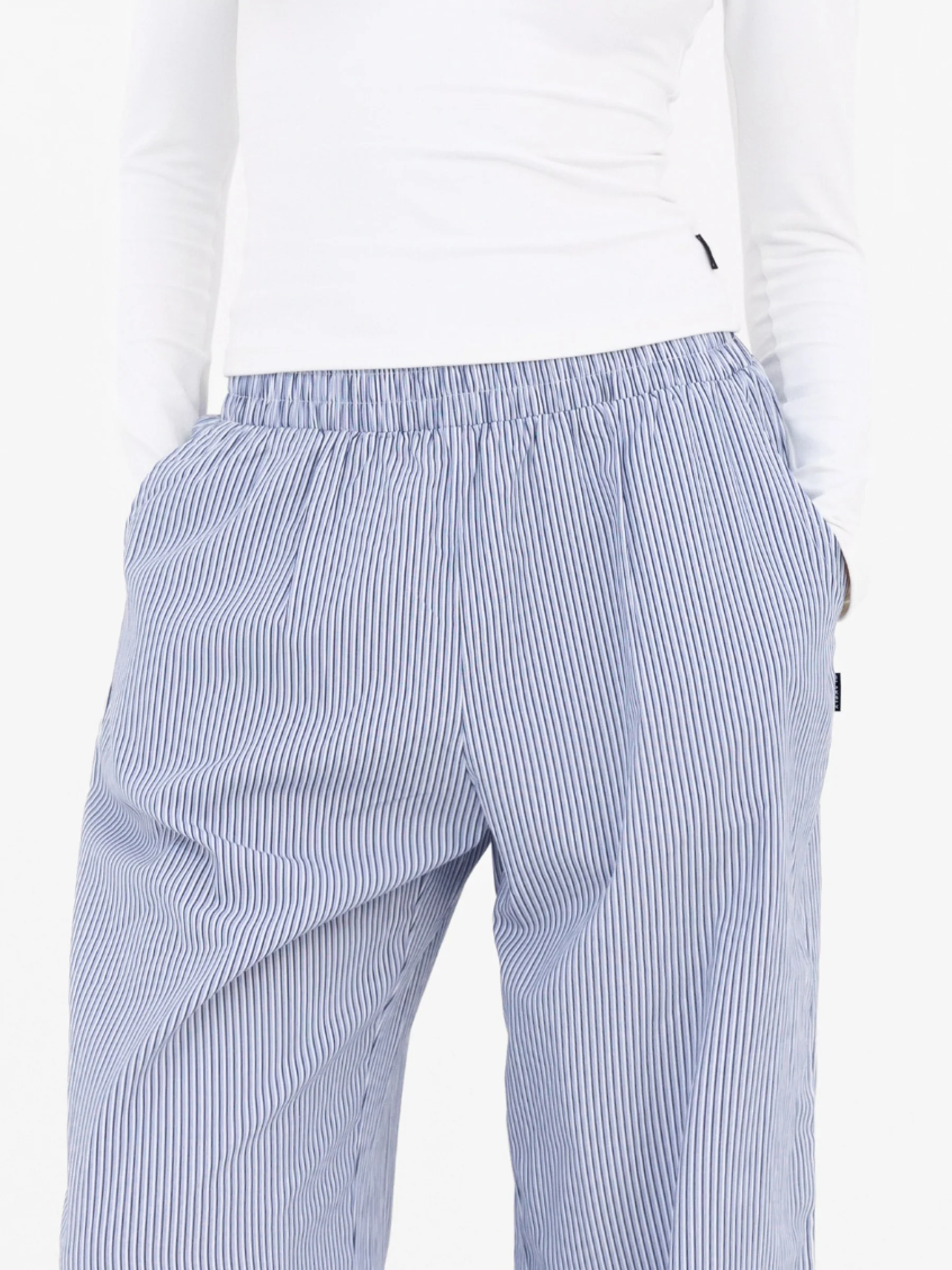 Noa Stripe Trousers - Navy Stripe - Image 5