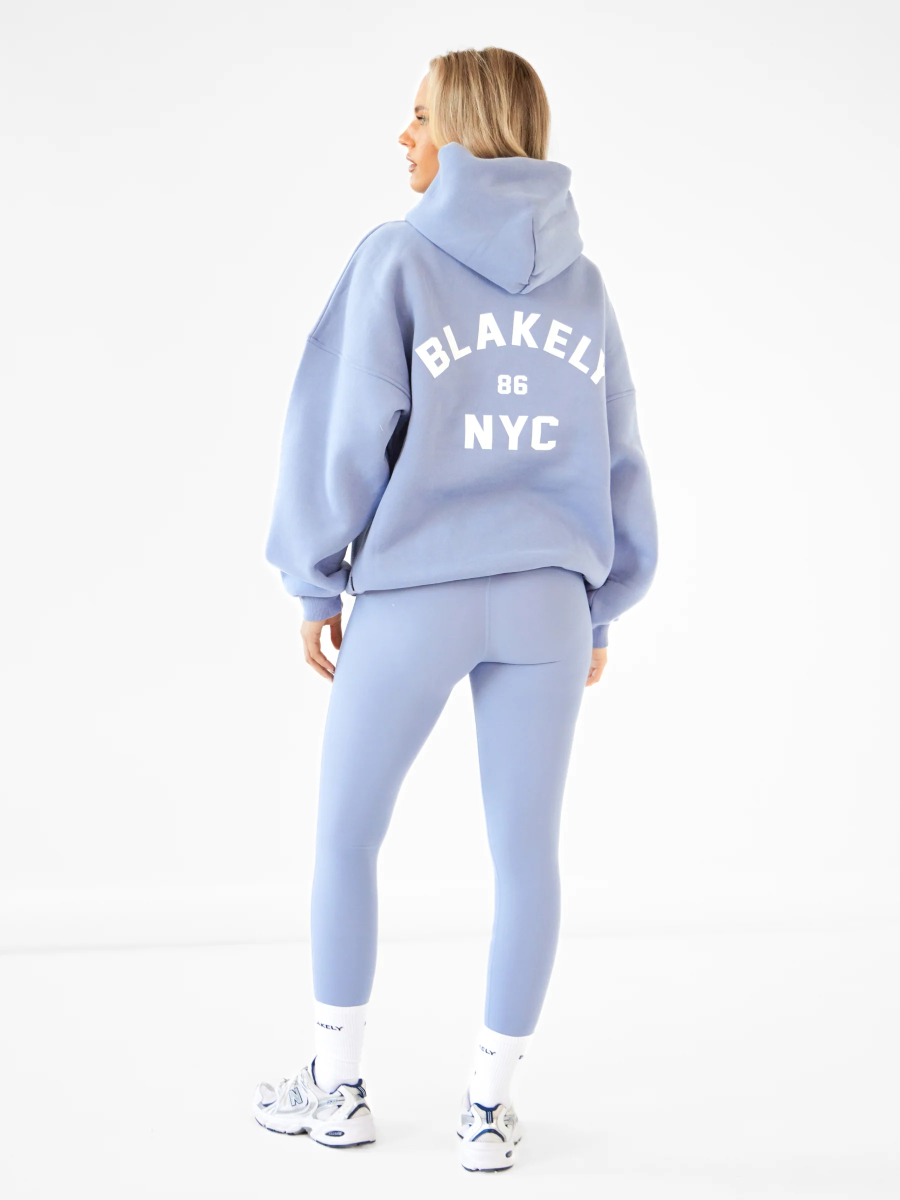 NYC Oversized Hoodie - Cloudy Blue - Image 7
