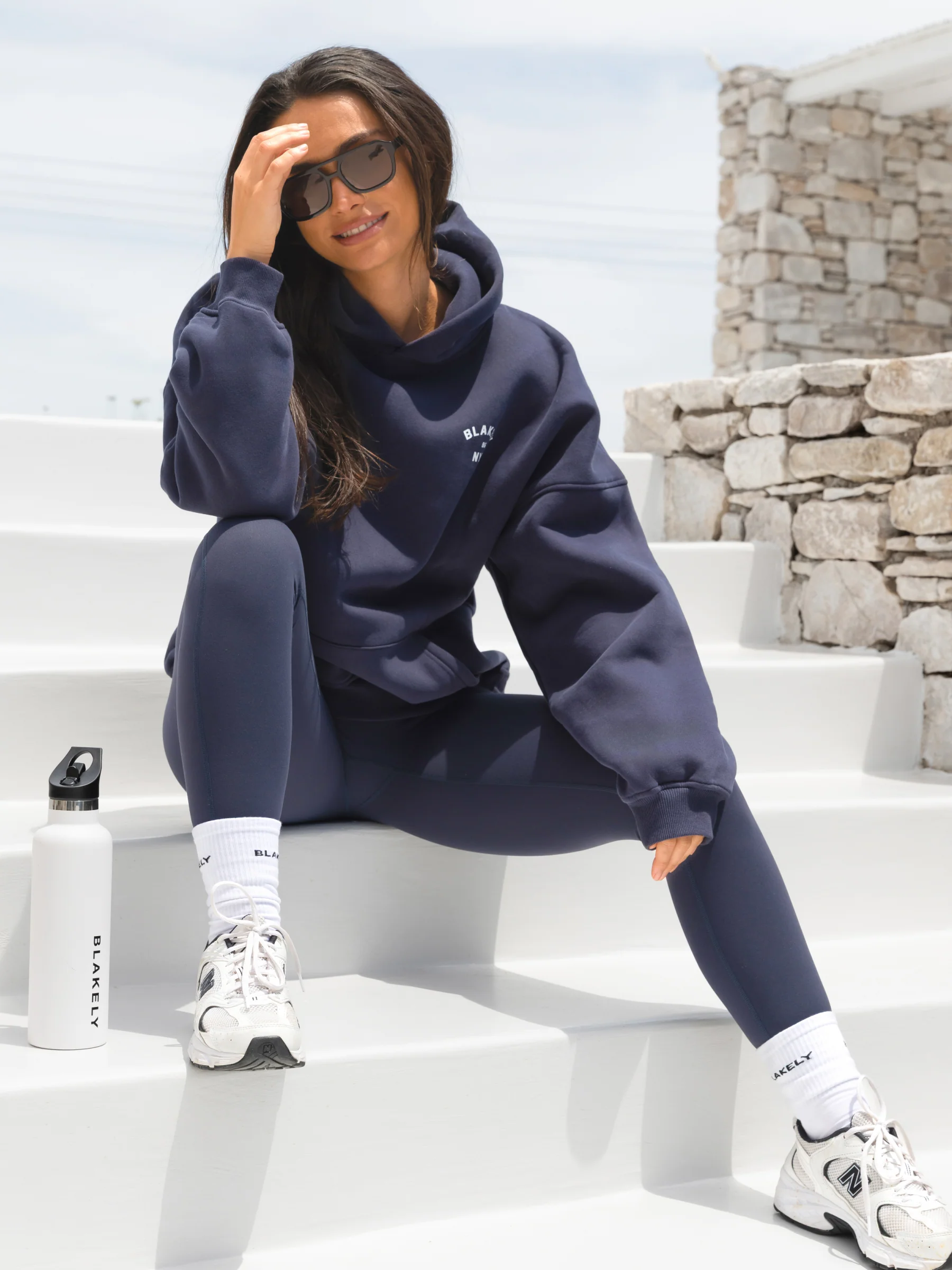 NYC Oversized Hoodie - True Navy - Image 2