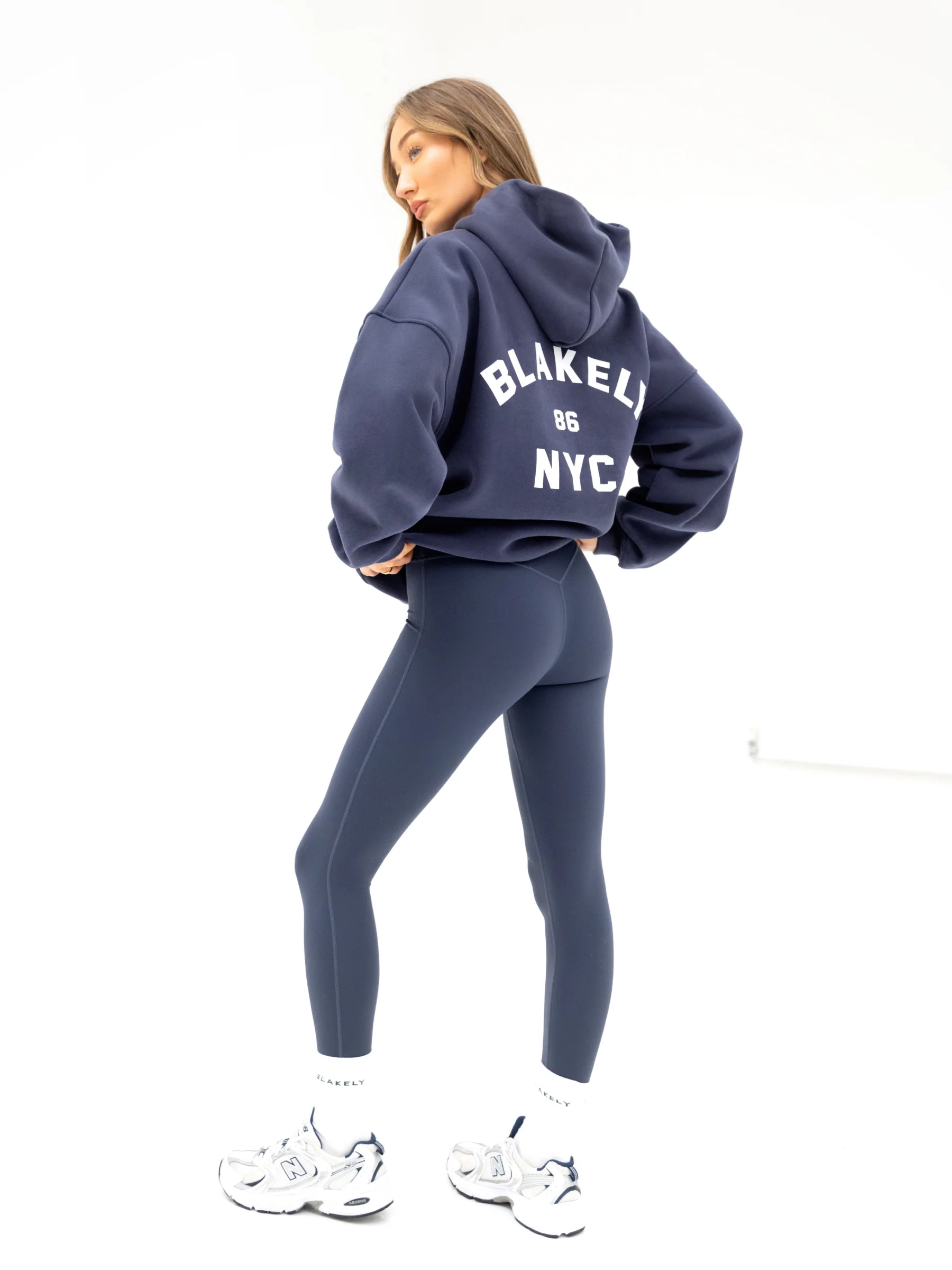 NYC Oversized Hoodie - True Navy - Image 5