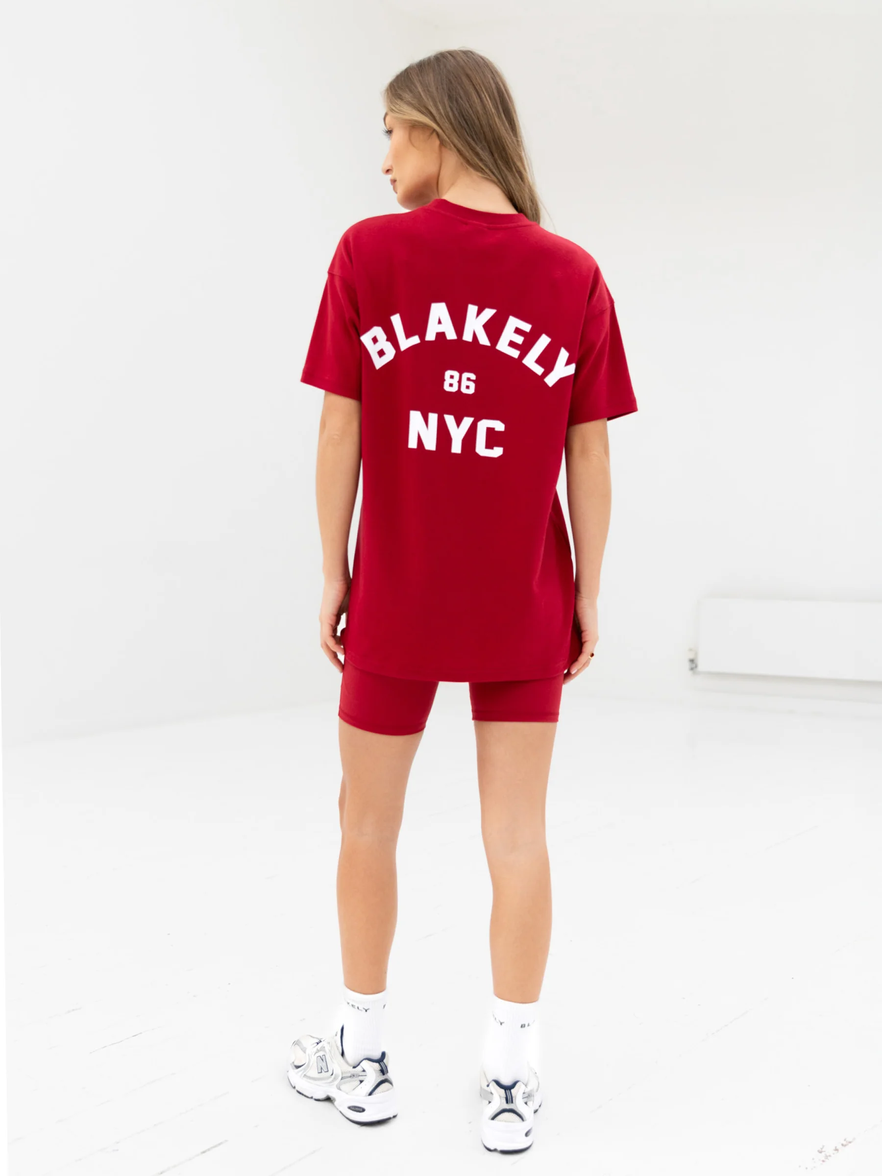 NYC Oversized T-Shirt - Cherry Red - Image 6
