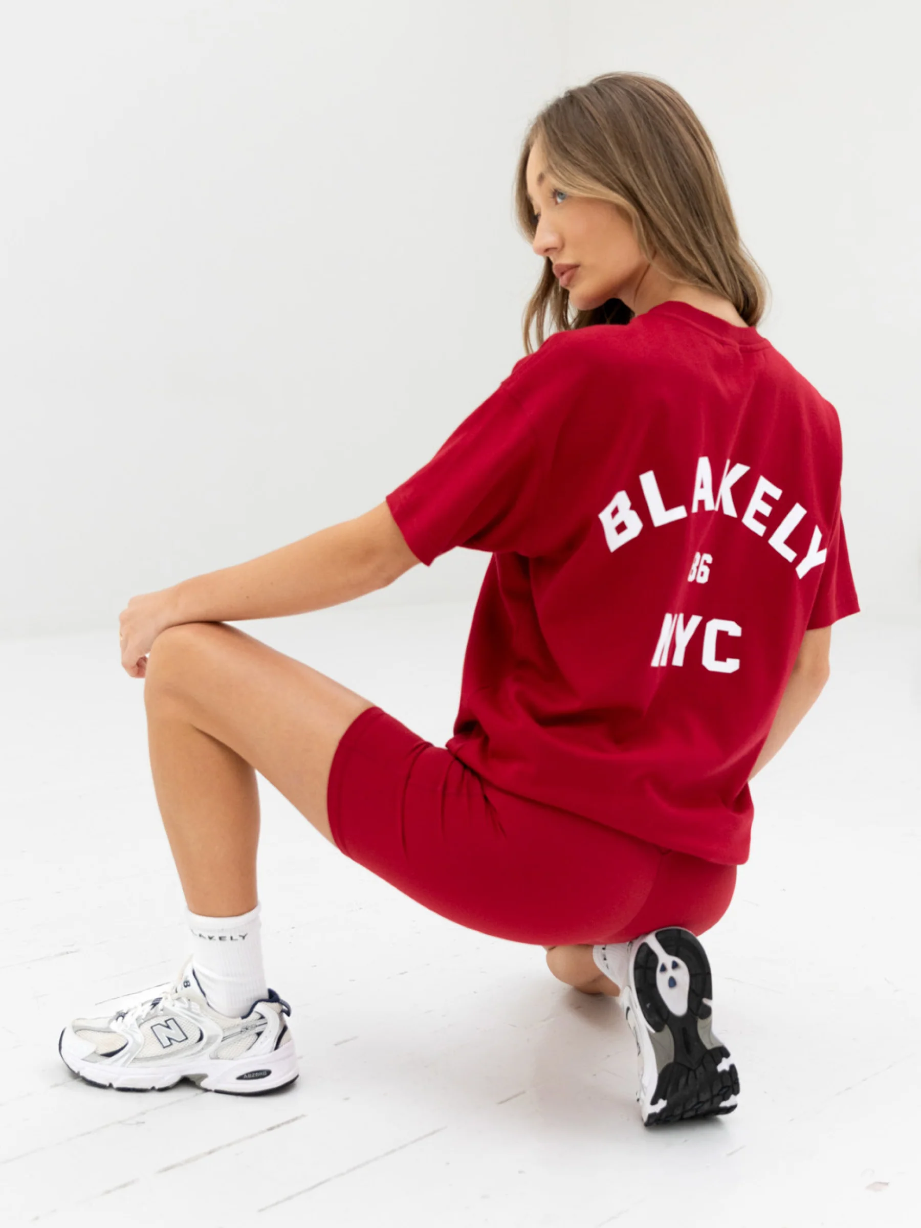NYC Oversized T-Shirt - Cherry Red - Image 9
