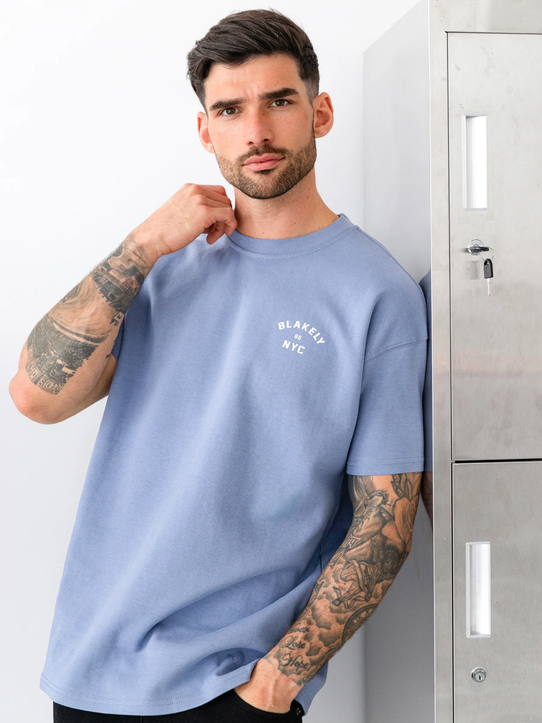 NYC Relaxed T-Shirt - Cloudy Blue - Image 2