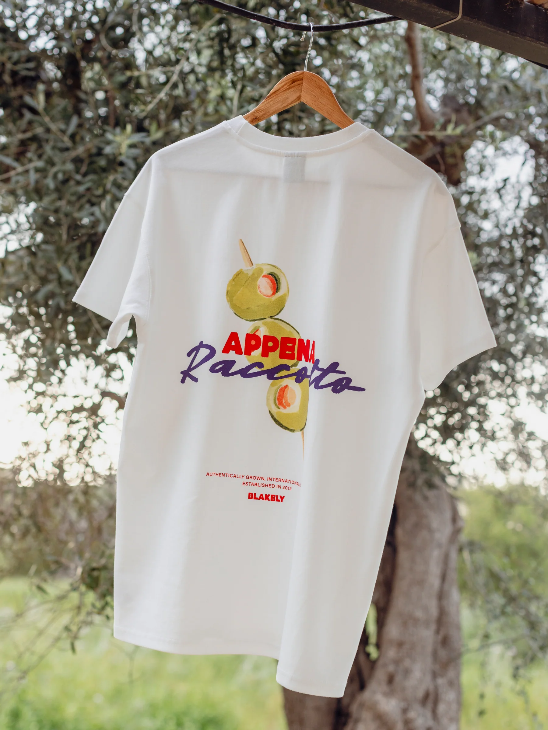 Olive Print Relaxed T-Shirt - White - Image 4