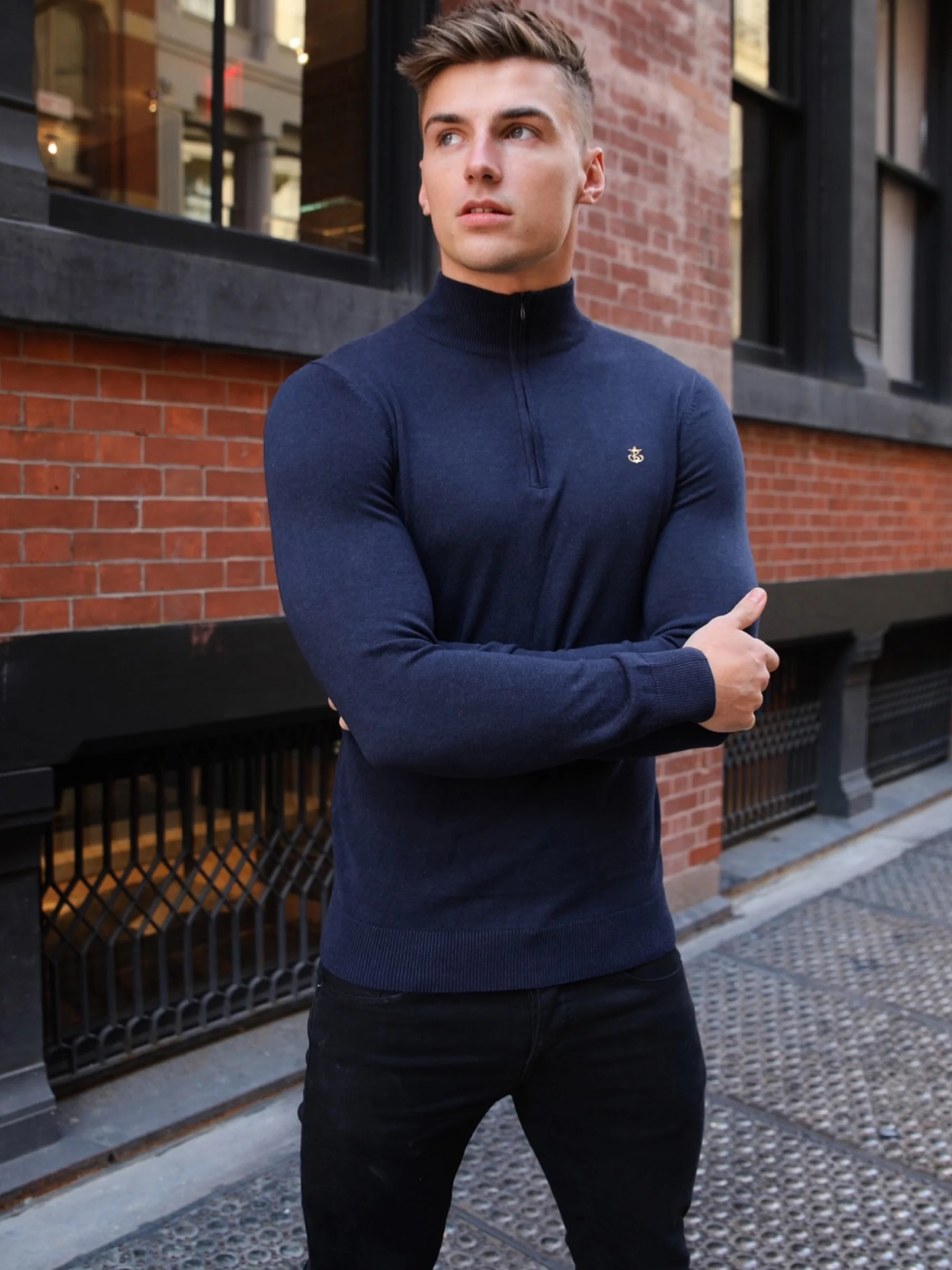Oxbridge Jumper - Navy - Image 4
