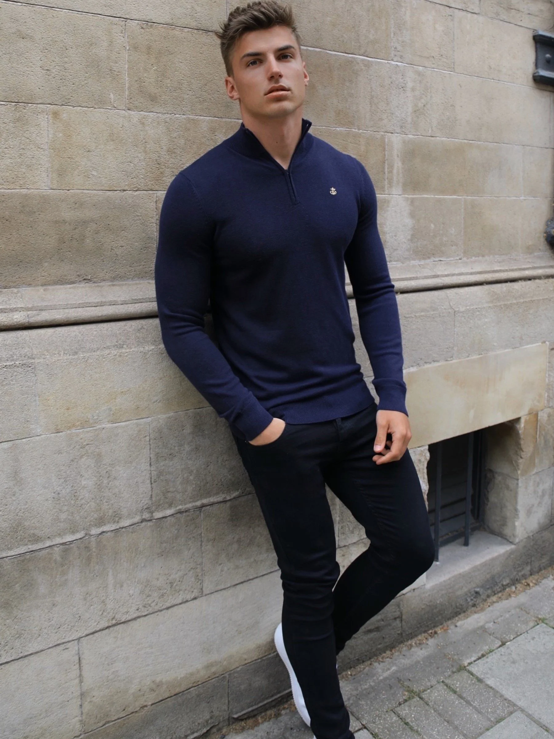 Oxbridge Jumper - Navy - Image 5