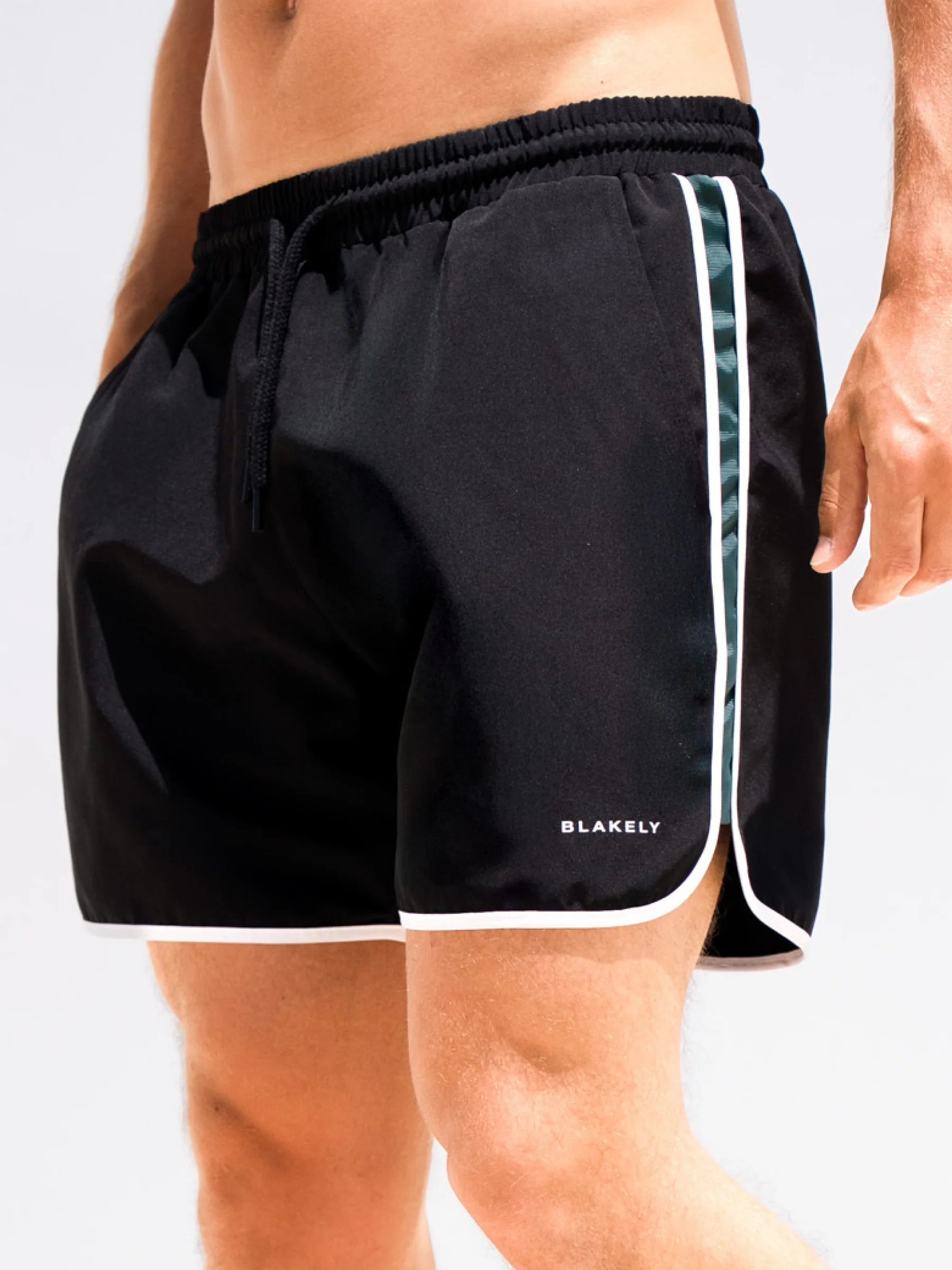 Panel Swim Shorts - Black - Image 5
