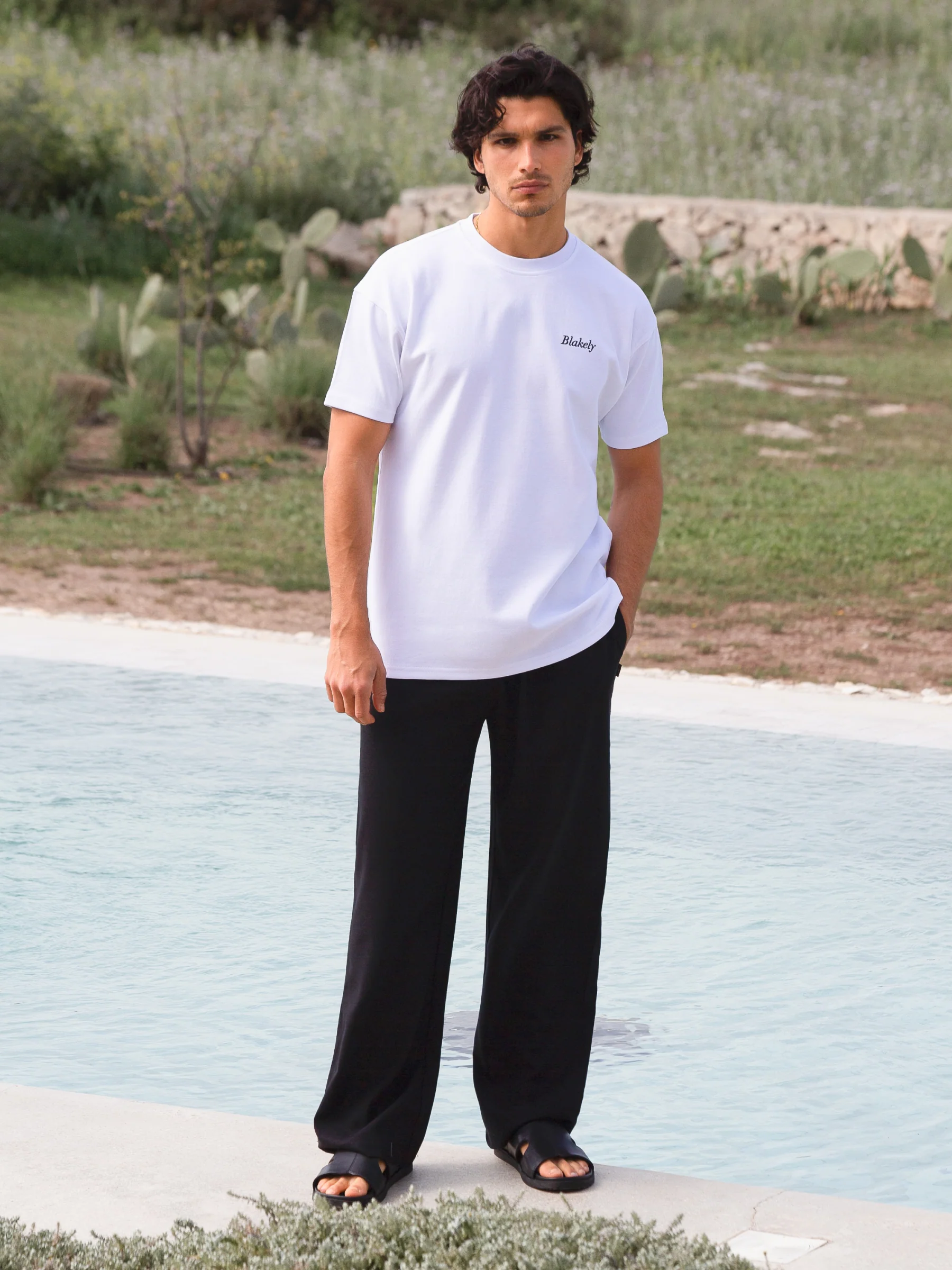Pomegranate Print Relaxed T-Shirt - White - Image 4