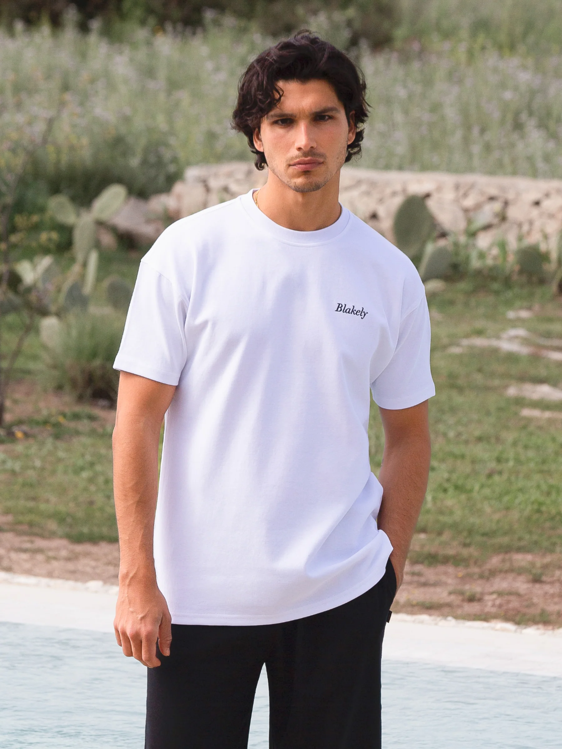 Pomegranate Print Relaxed T-Shirt - White - Image 6