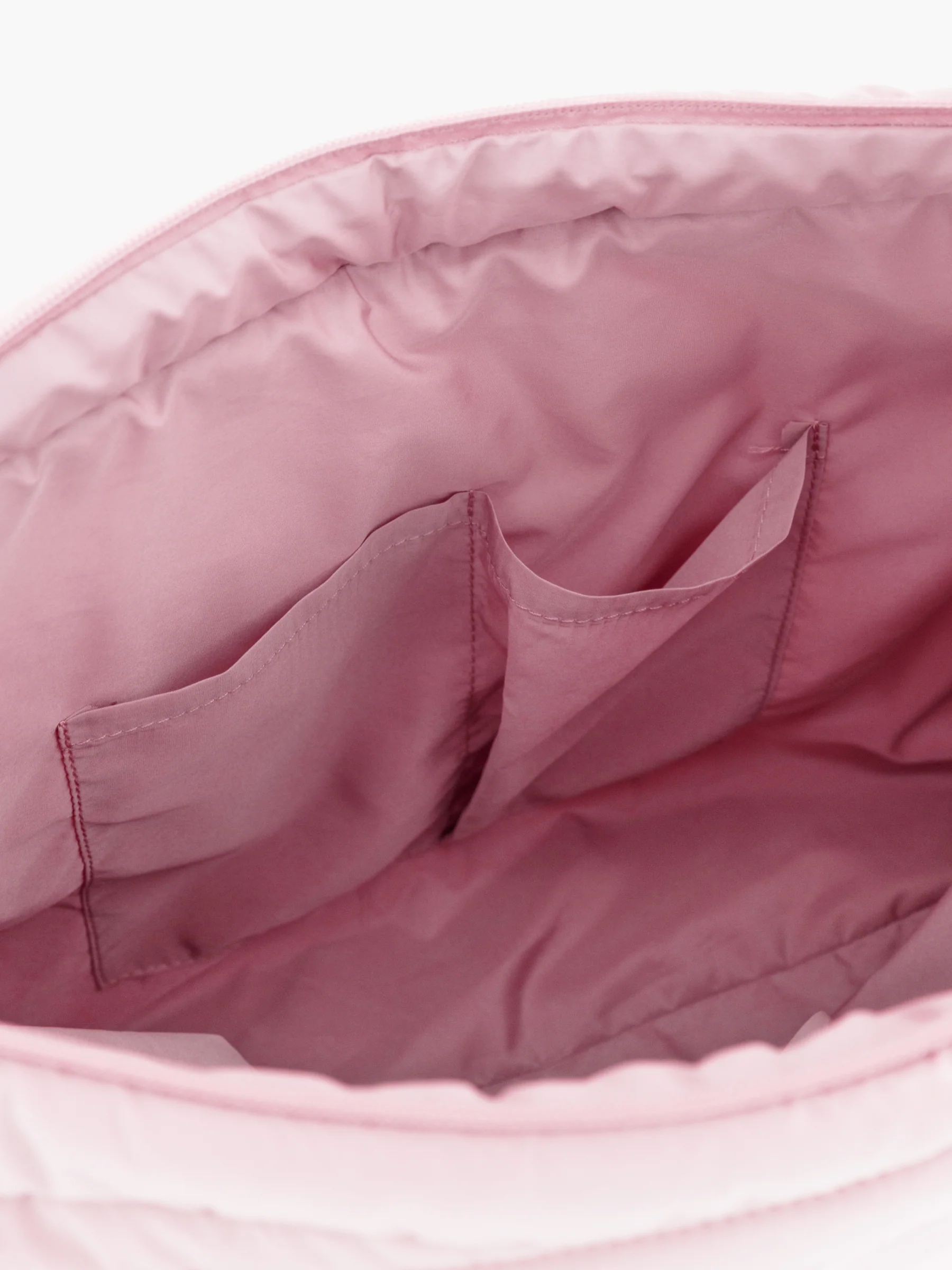 Quilted Puffer Bag - Dusty Pink - Image 4