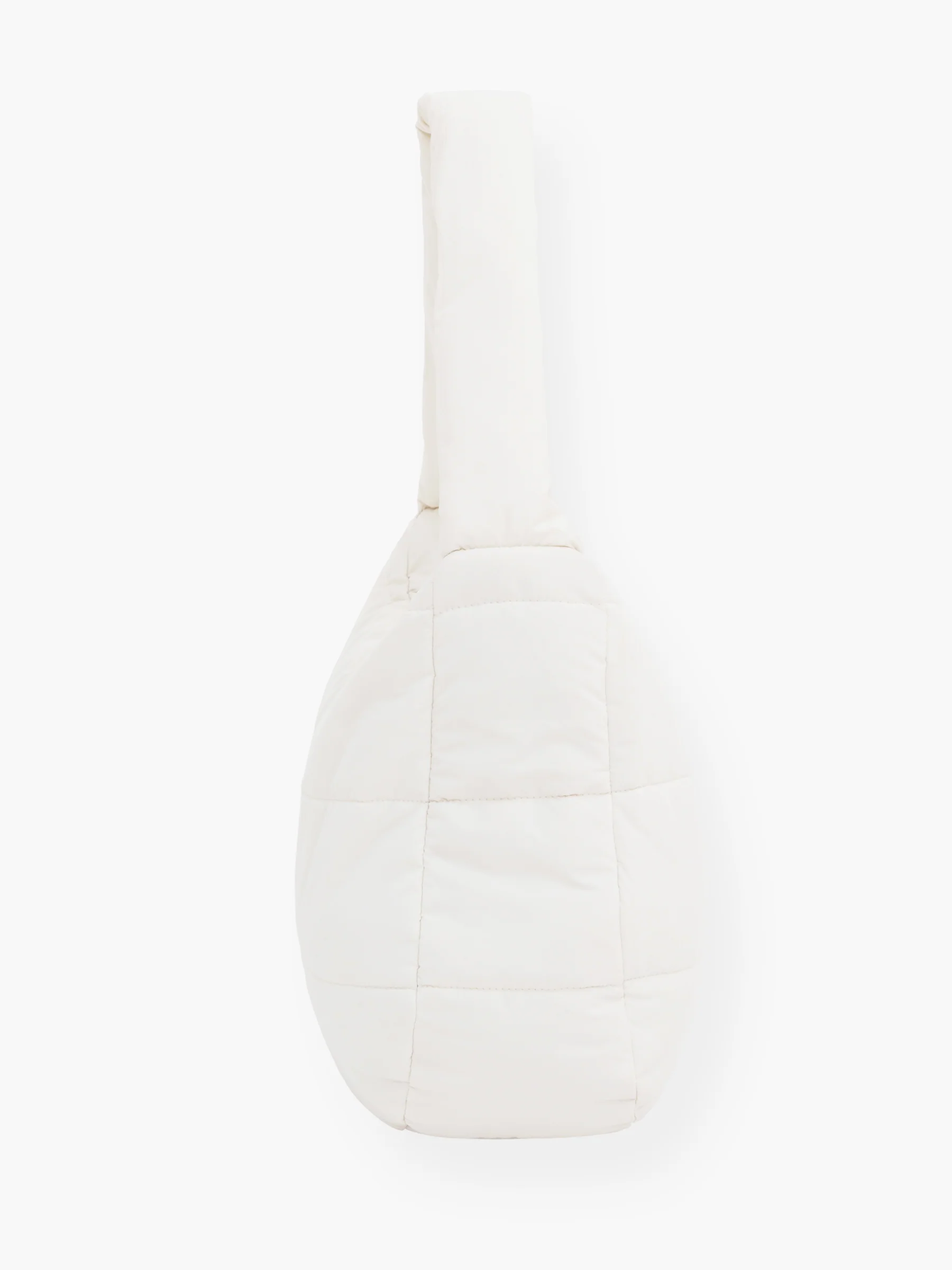 Quilted Puffer Bag - Off White - Image 2
