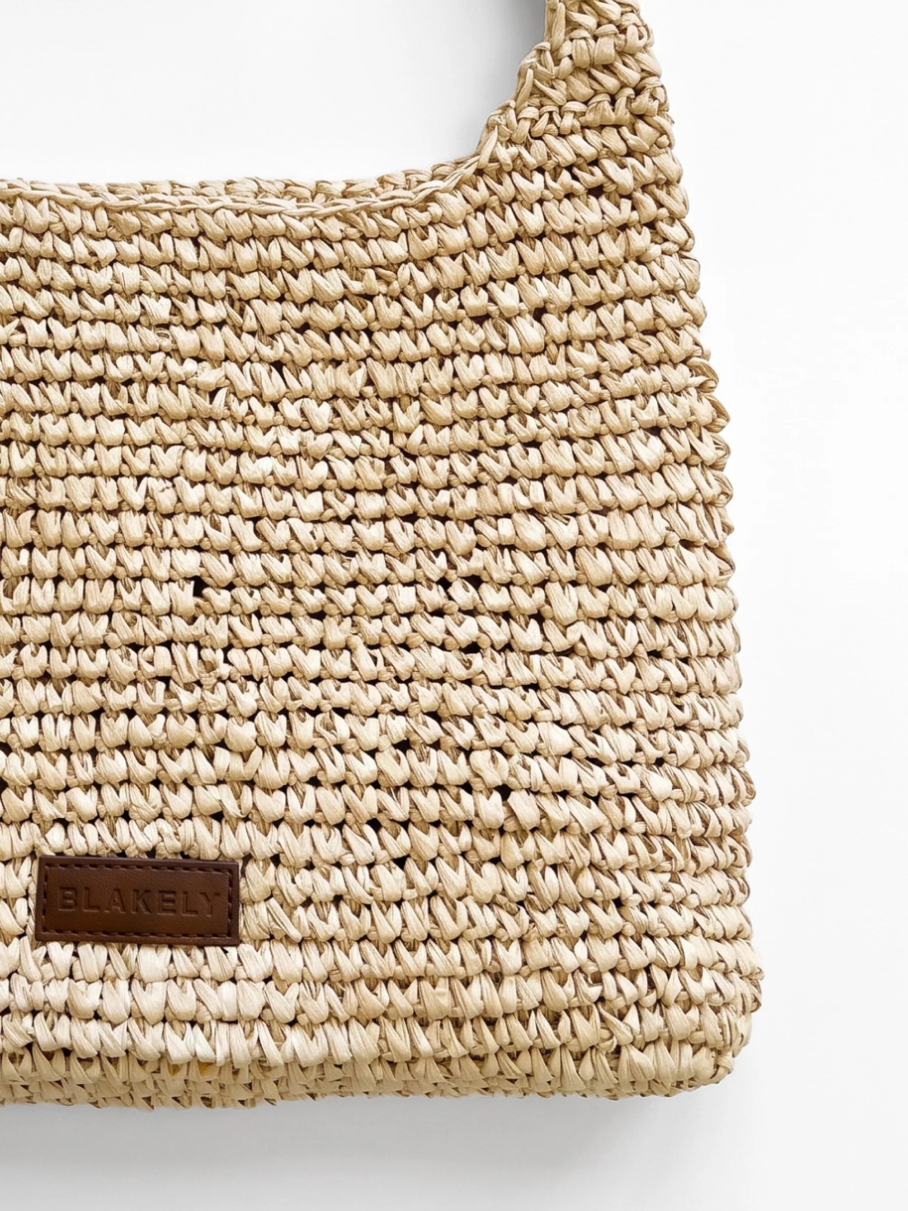 Blakely Raffia Crochet Bag - Natural - Image 3