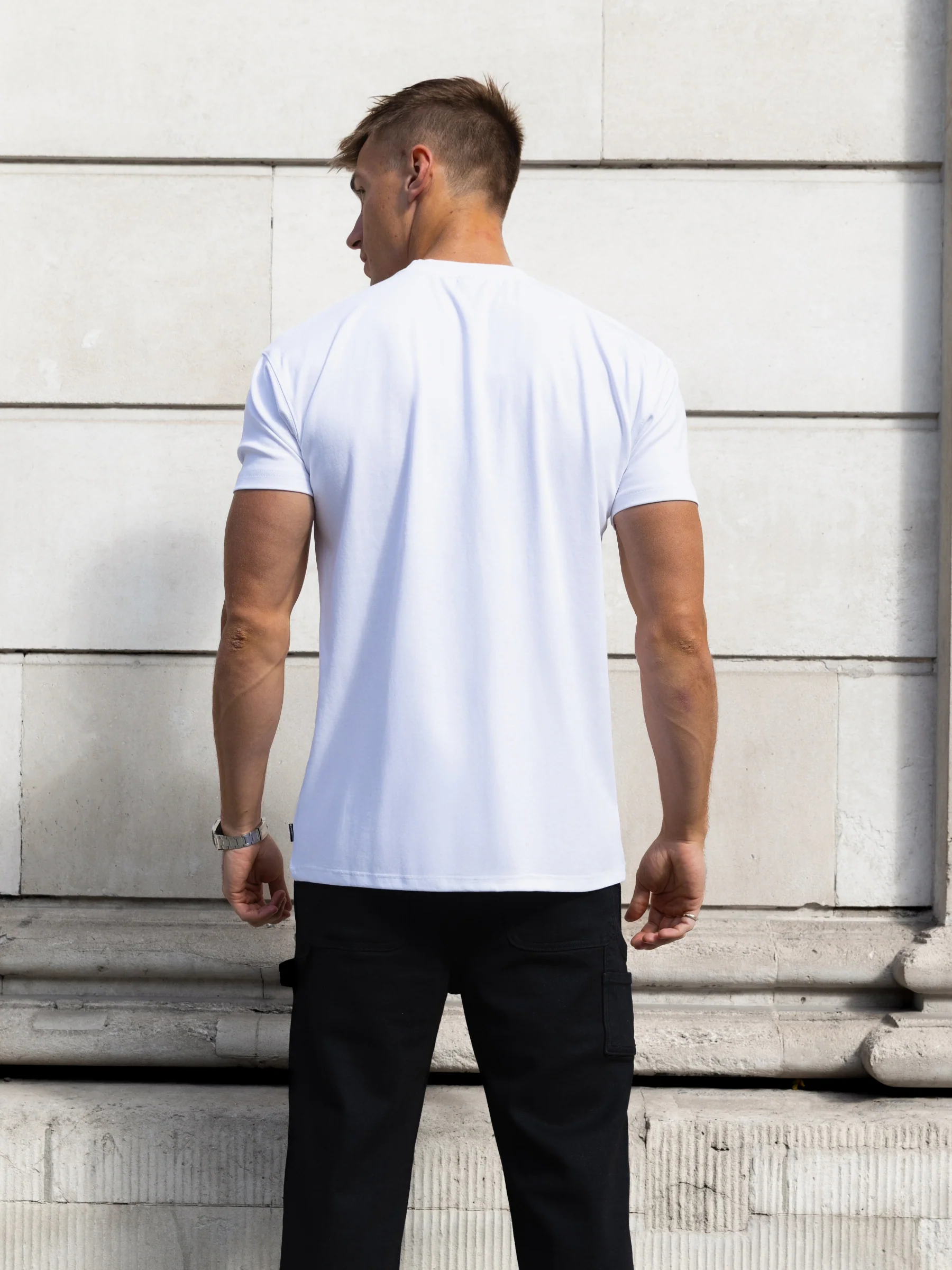 Raife Relaxed T-Shirt - White & Red - Image 4
