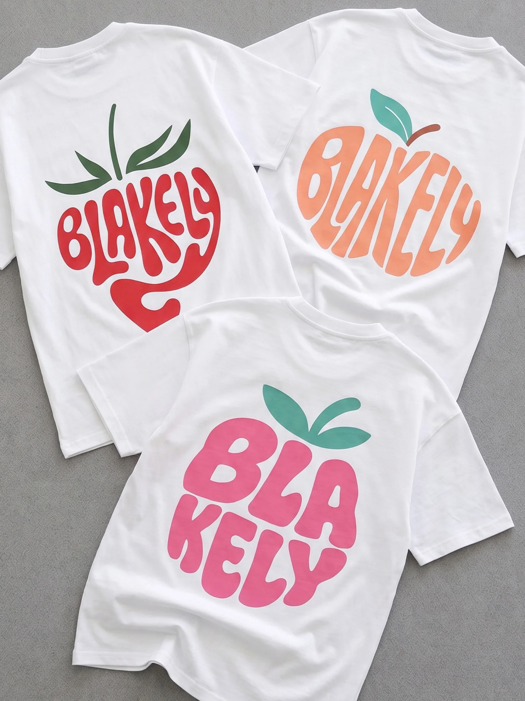 Raspberry Bubble Print Oversized T-Shirt - White - Image 6