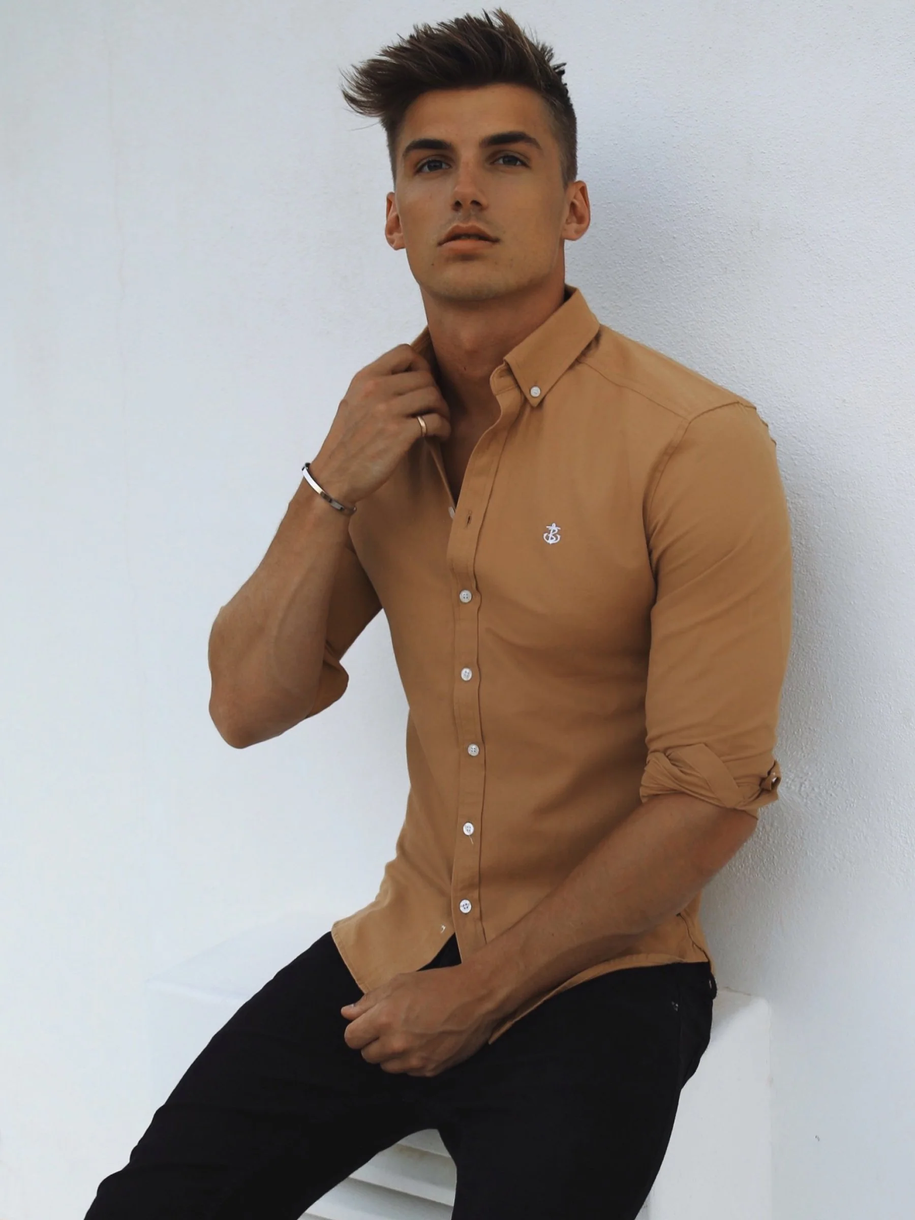 Rioja Long Sleeve Shirt - Mustard - Image 6
