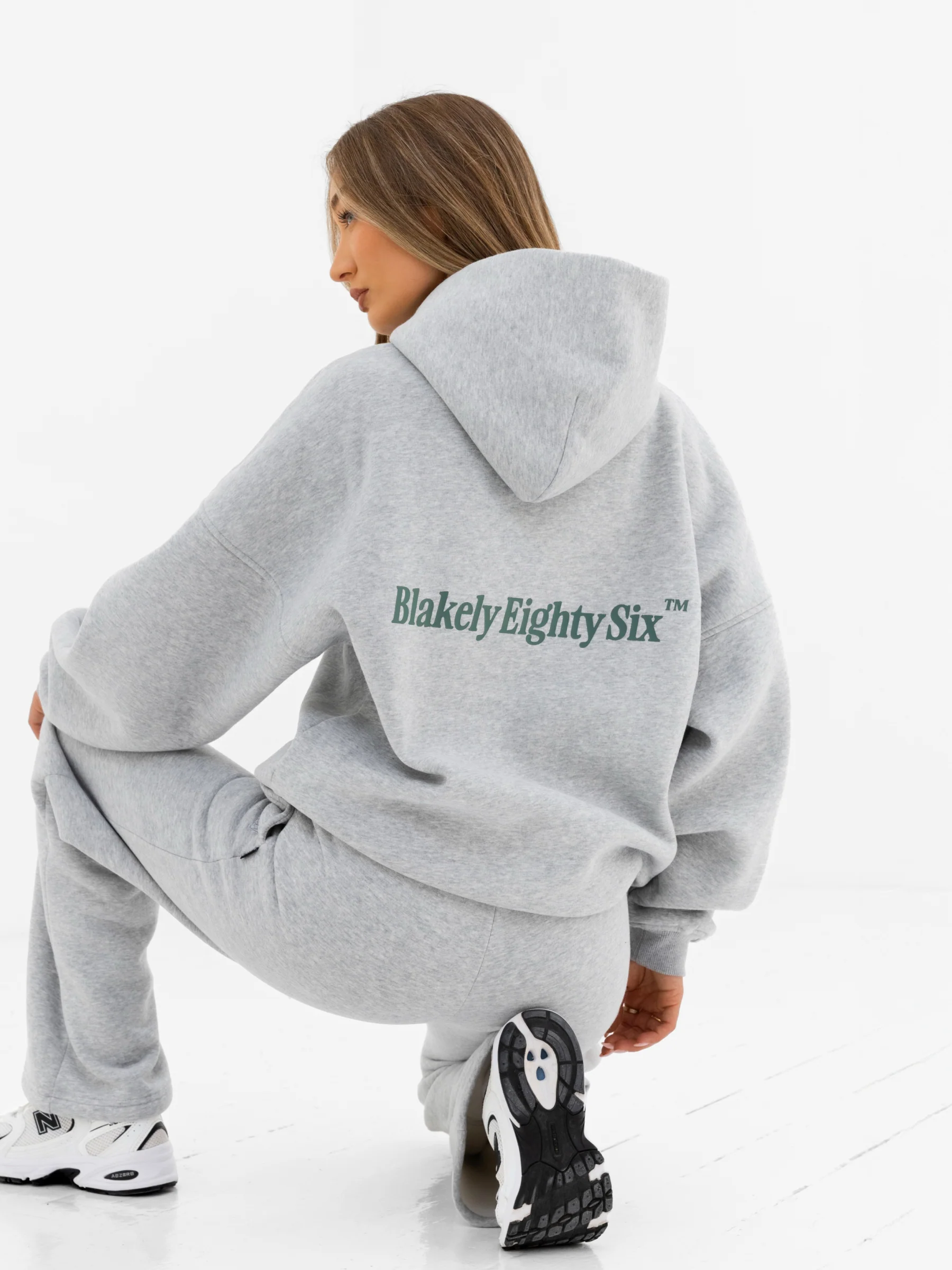 Romi Oversized Hoodie - Marl Grey - Image 3