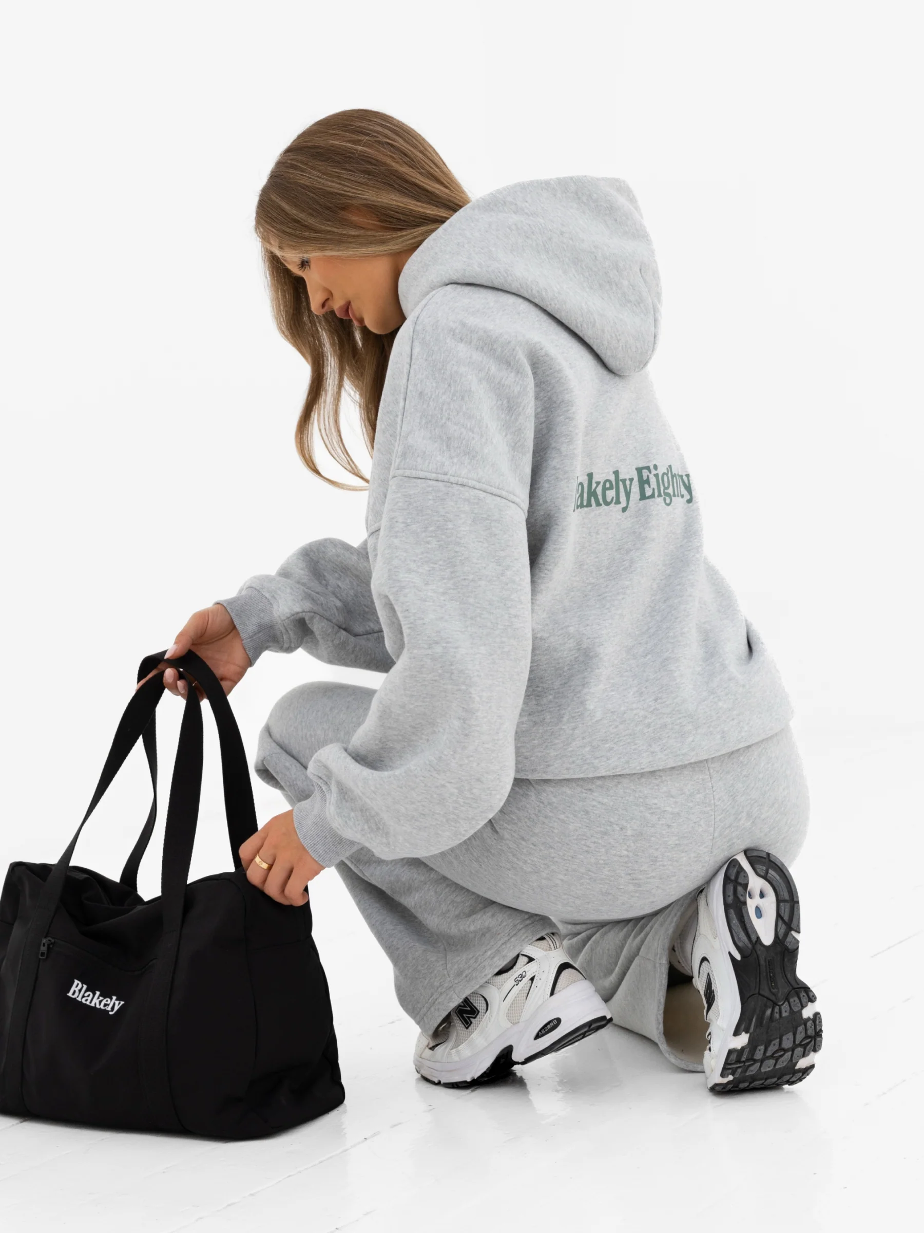 Romi Oversized Hoodie - Marl Grey - Image 5