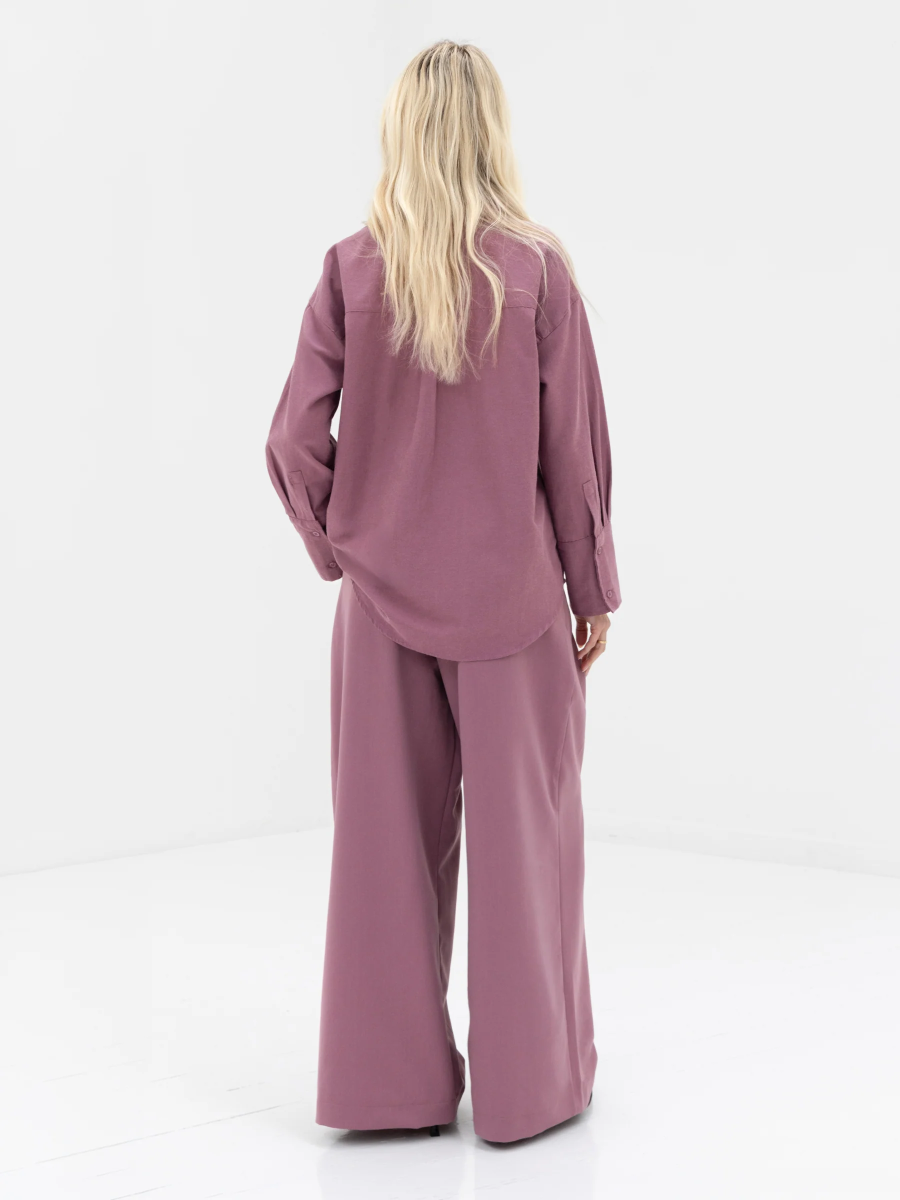 Sabrina Oversized Shirt - Dusty Rose - Image 4