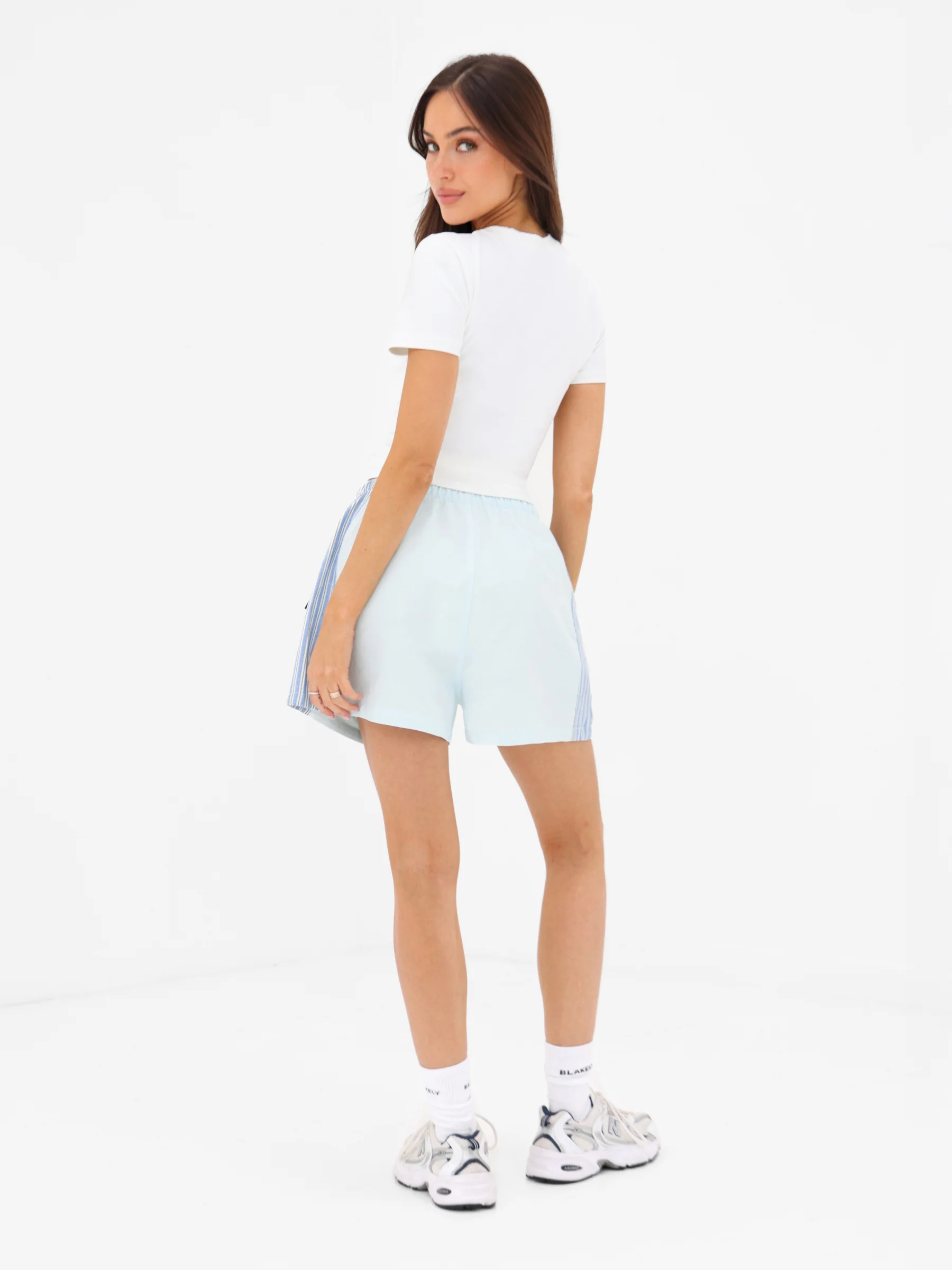 Sammy Stripe Shorts - Light Blue - Image 7
