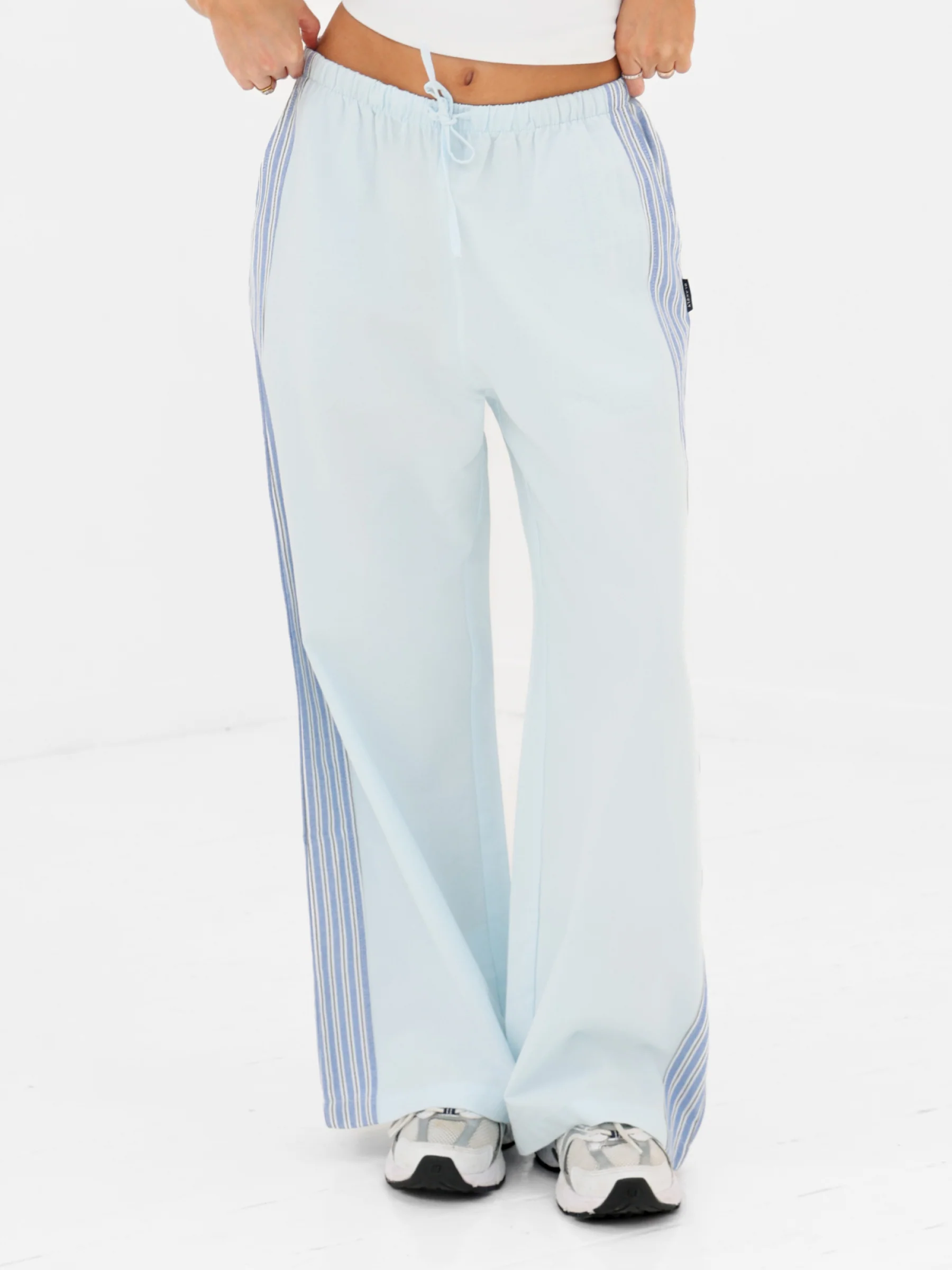 Sammy Stripe Trousers - Light Blue