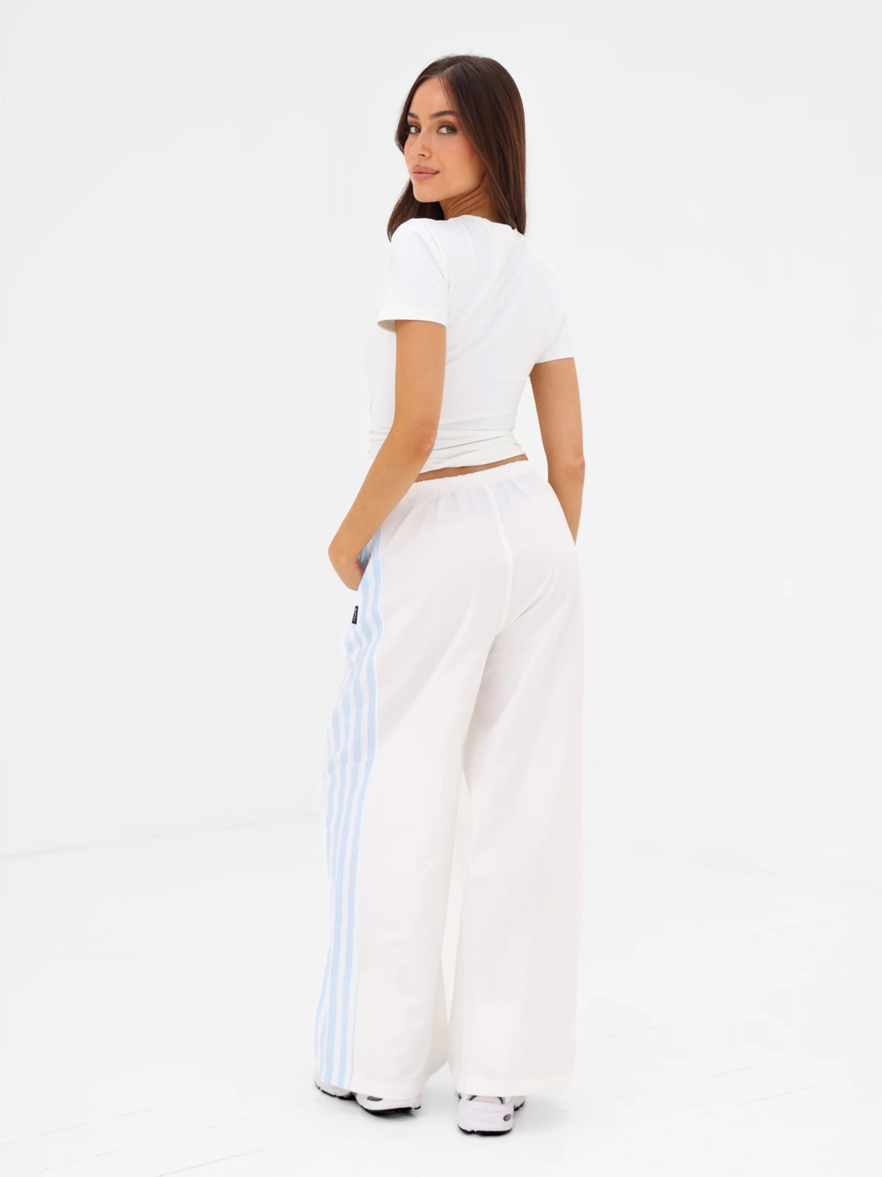 Sammy Stripe Trousers - White - Image 6