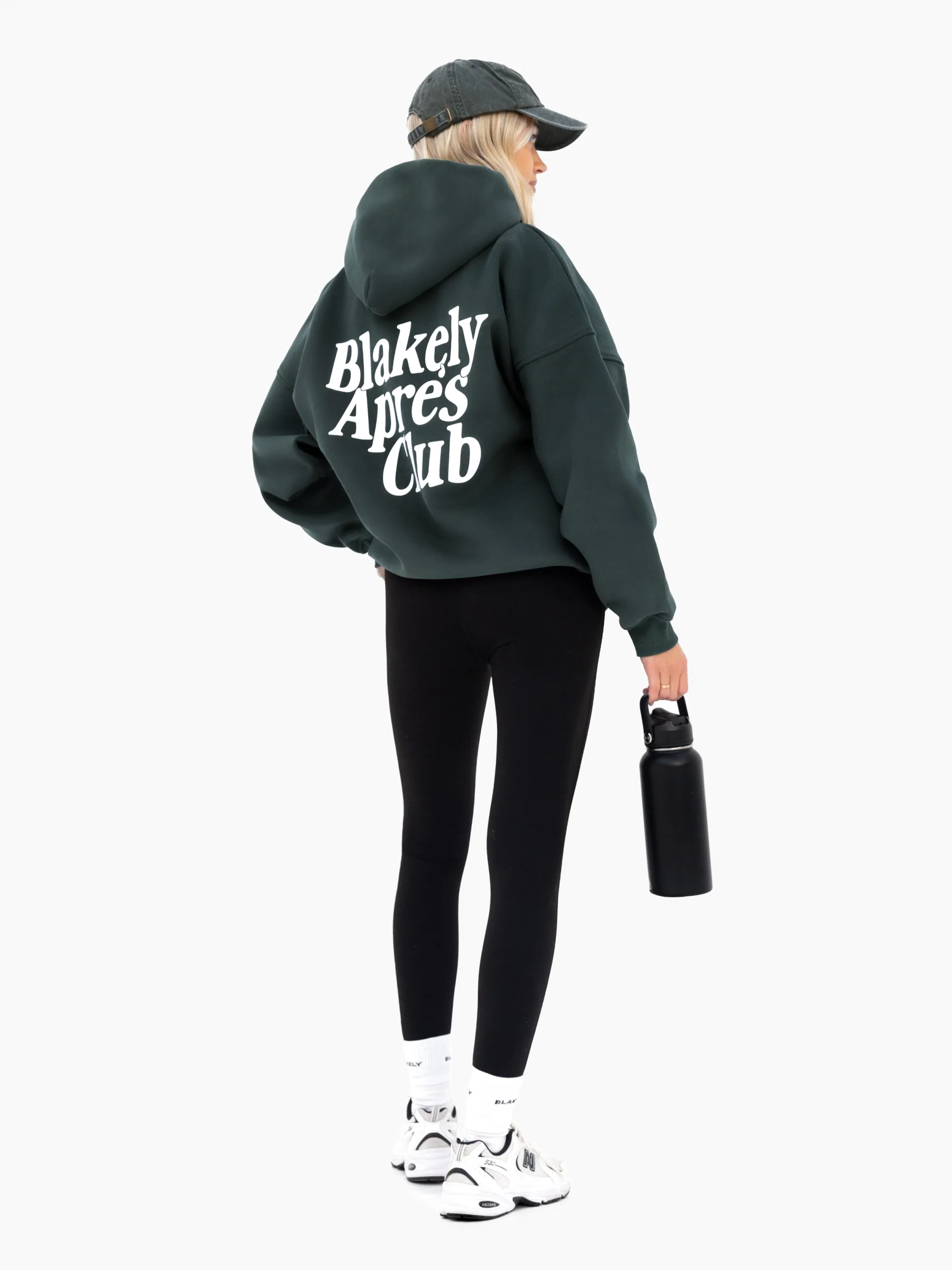 Saskia Oversized Hoodie - Dark Green - Image 3