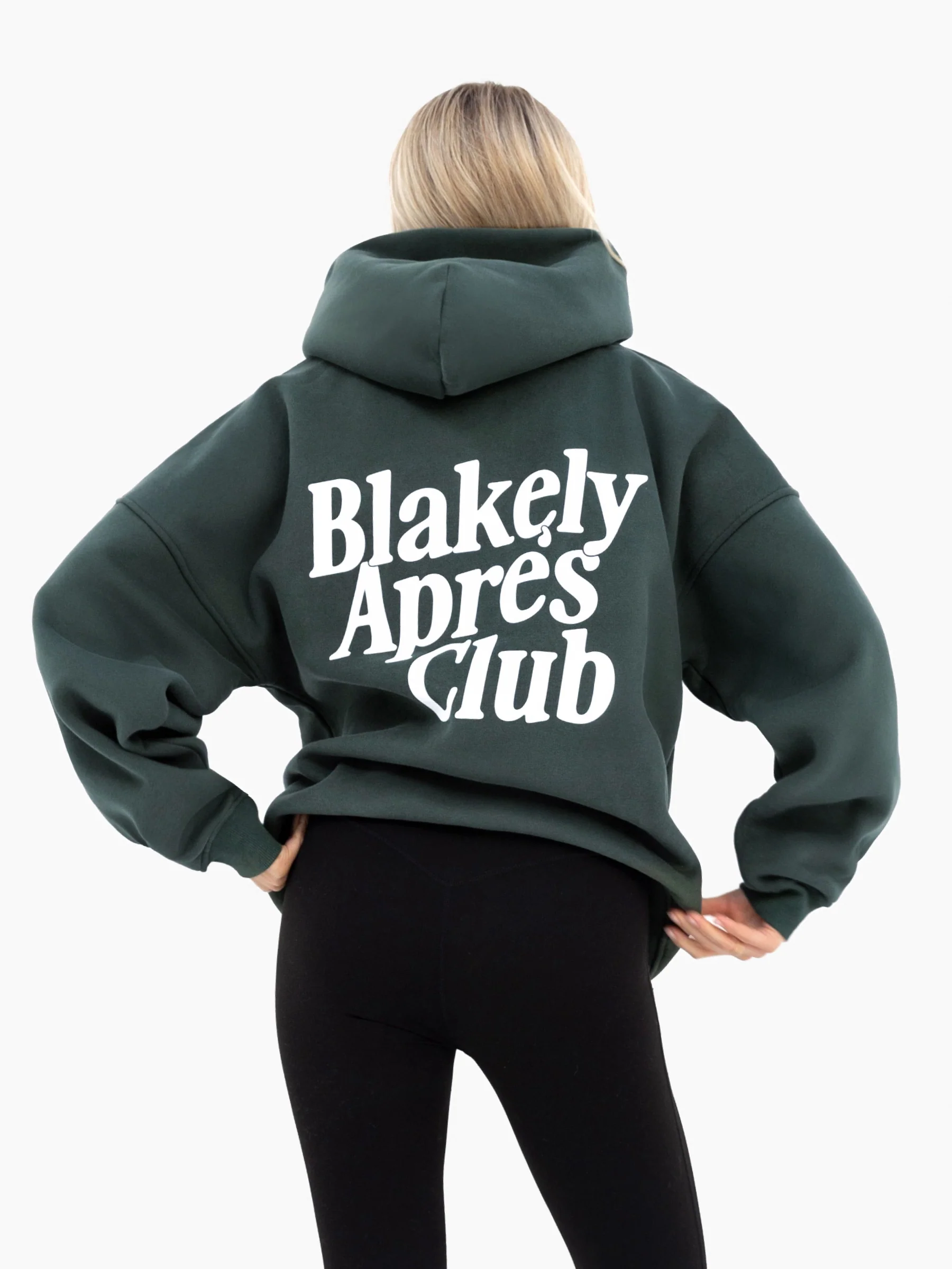 Saskia Oversized Hoodie - Dark Green - Image 5
