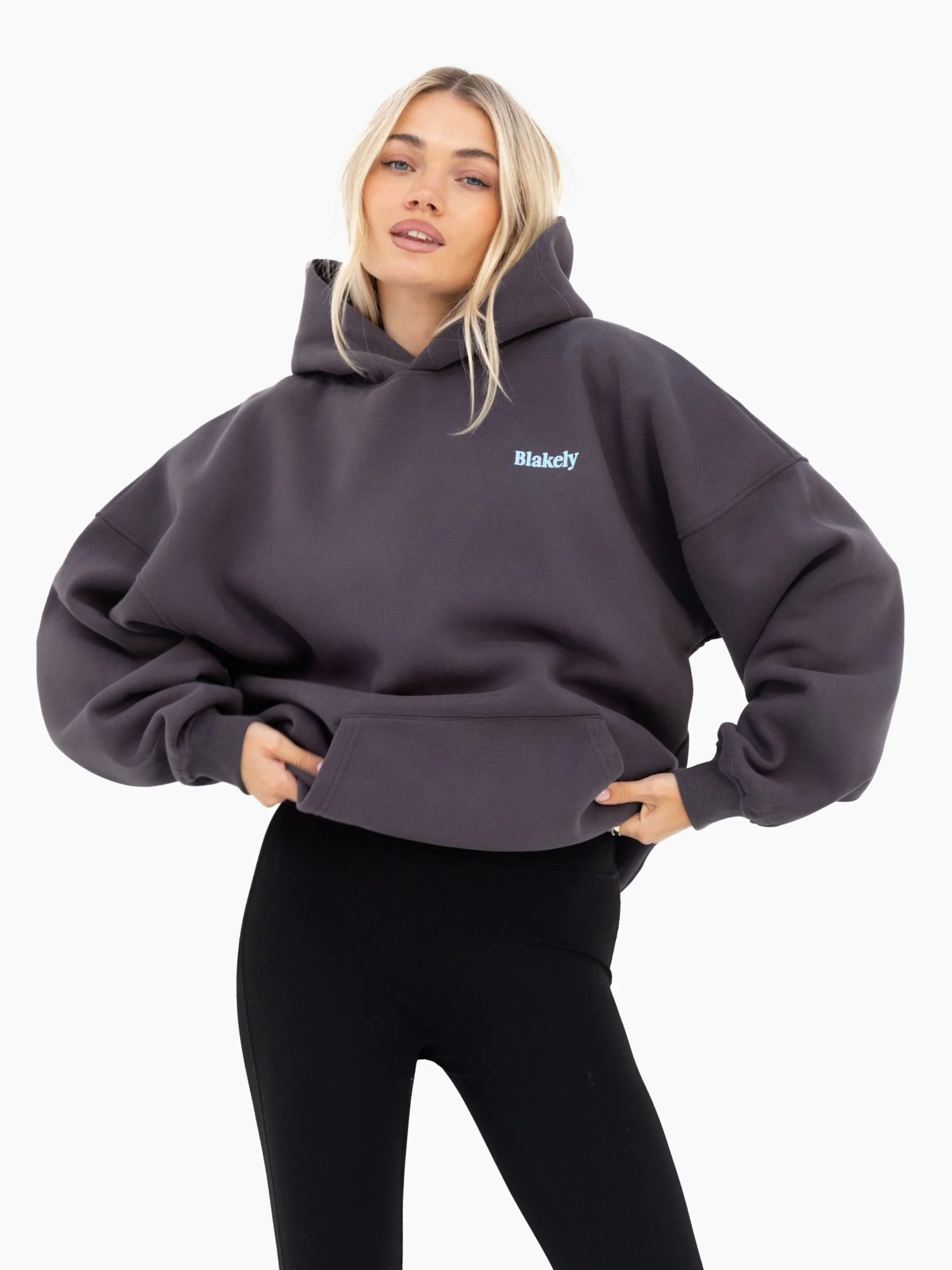 Saskia Oversized Hoodie - Graphite - Image 2