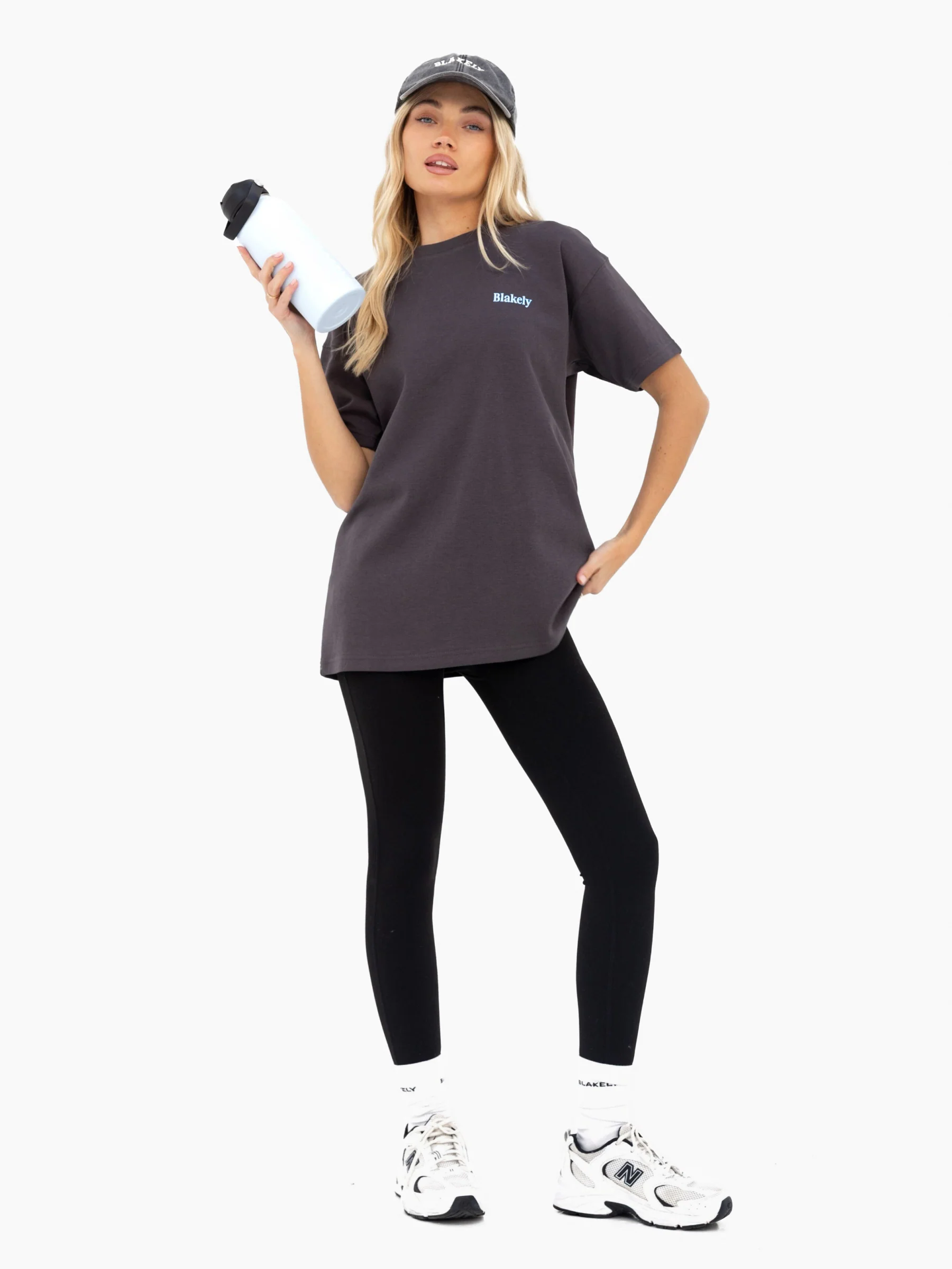 Saskia Oversized T-Shirt - Graphite - Image 4