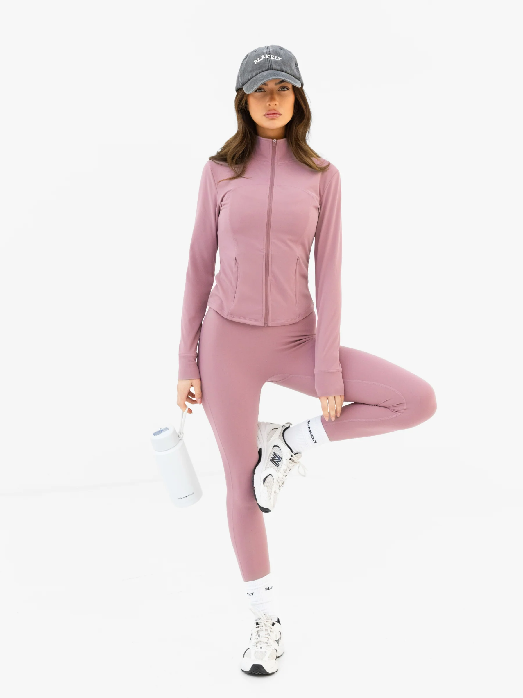 SculptForm Full Zip Jacket - Dusty Pink - Image 6