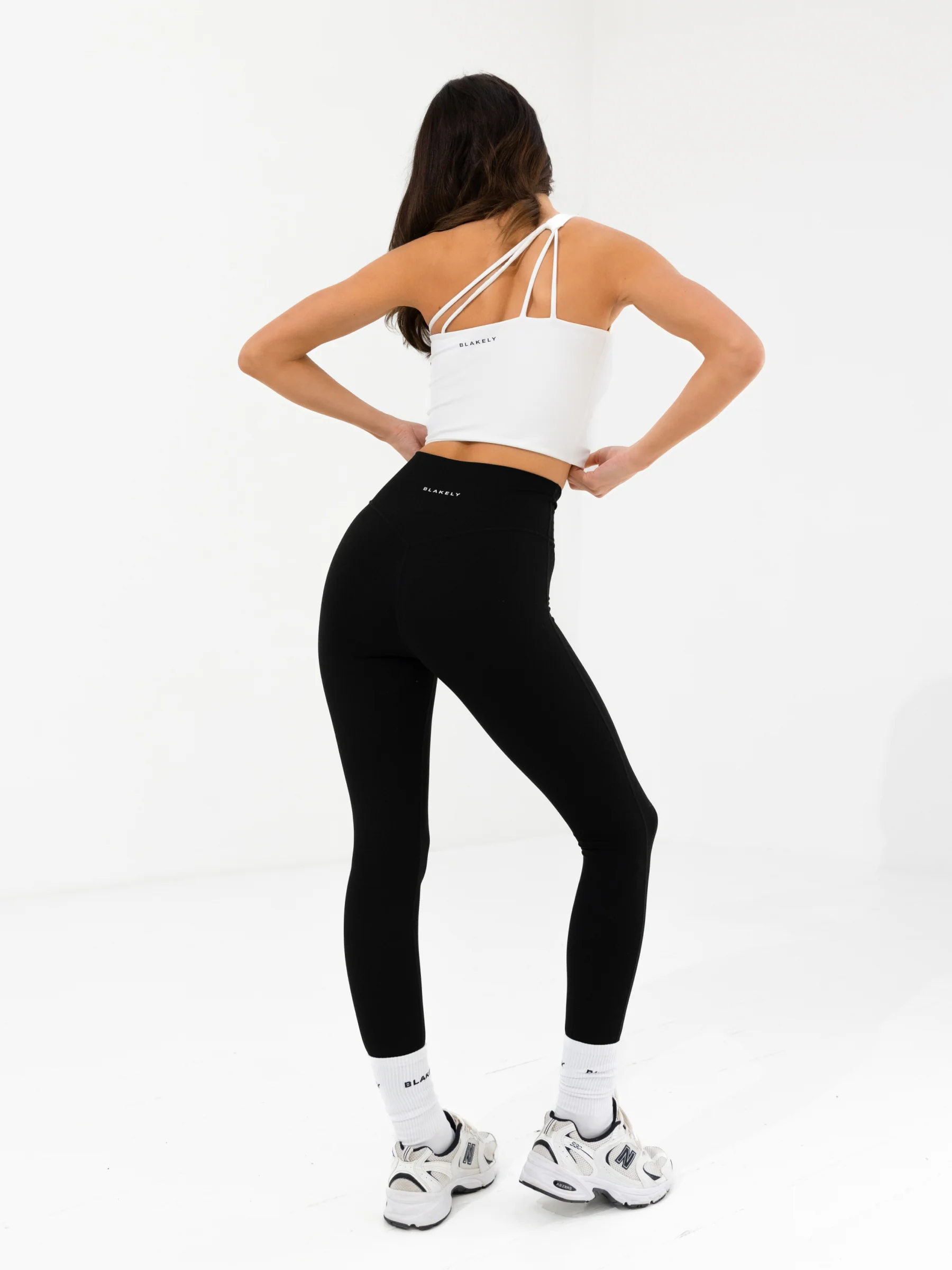 SculptForm One Shoulder Vest - White - Image 4