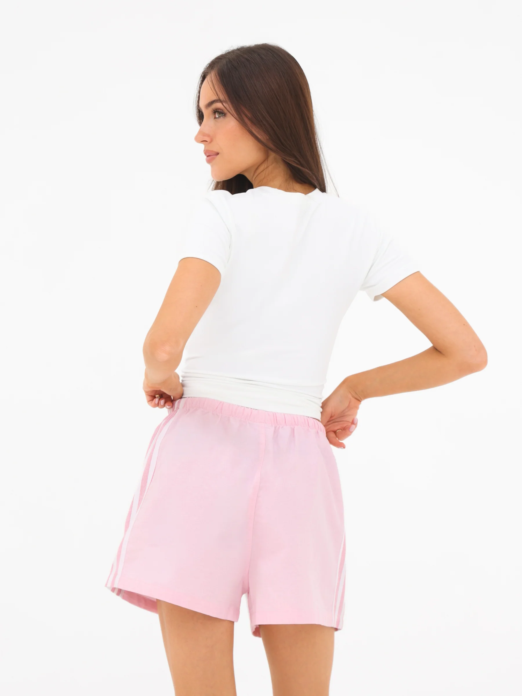 Sofia Stripe Shorts - Pink - Image 5