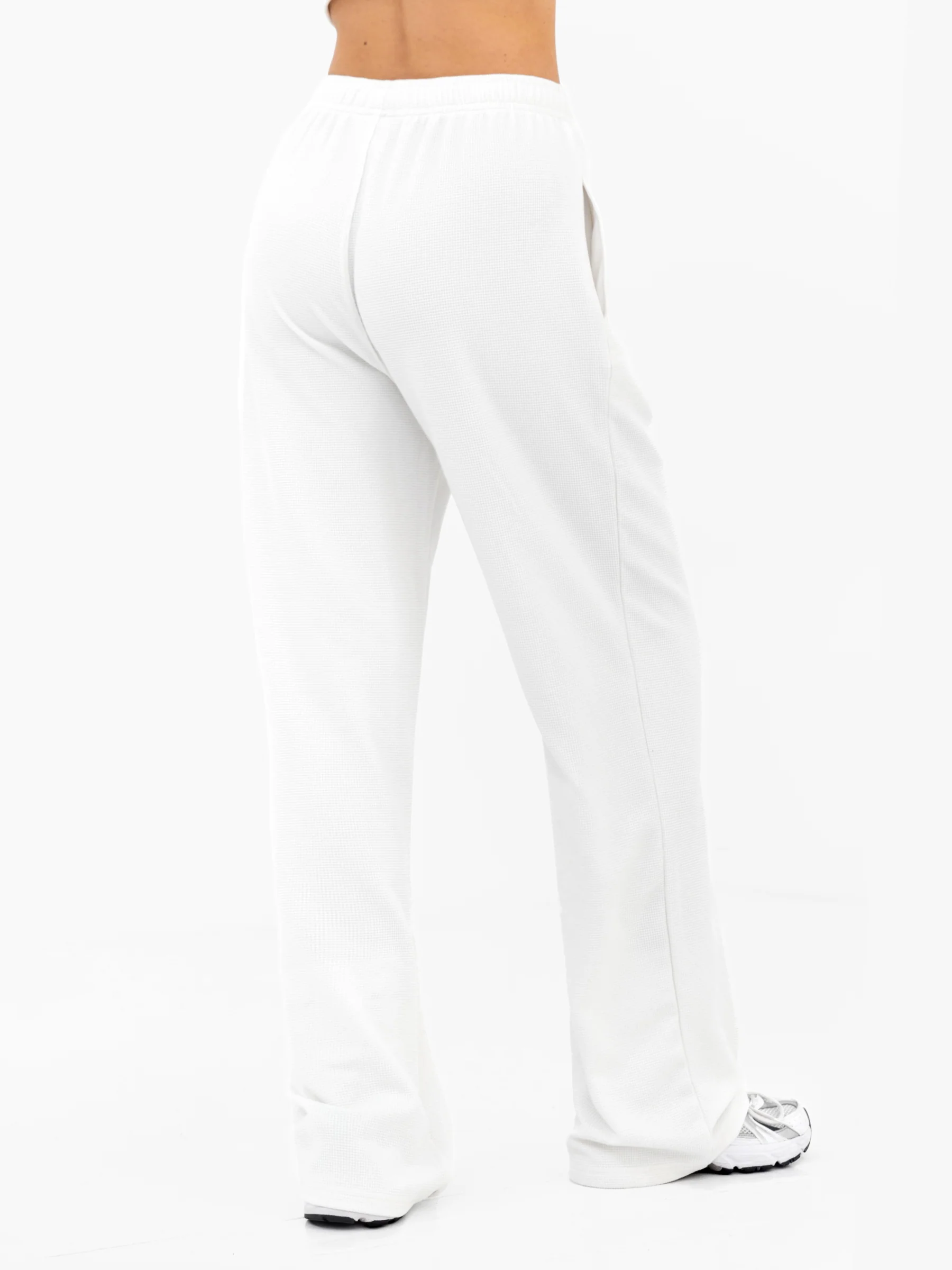 Soft Waffle Trousers - Off White - Image 2