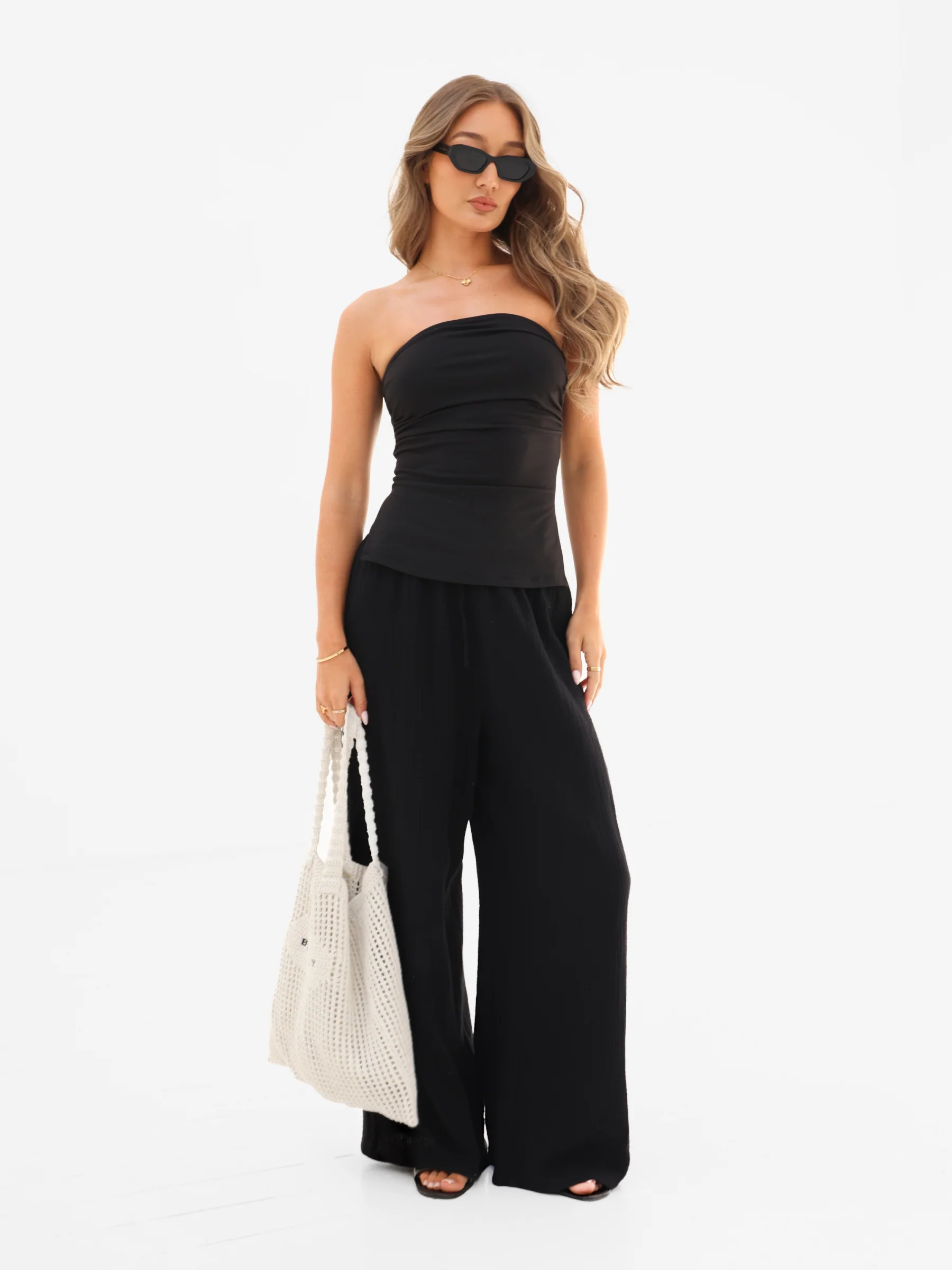 Solea Bandeau Top - Black - Image 5