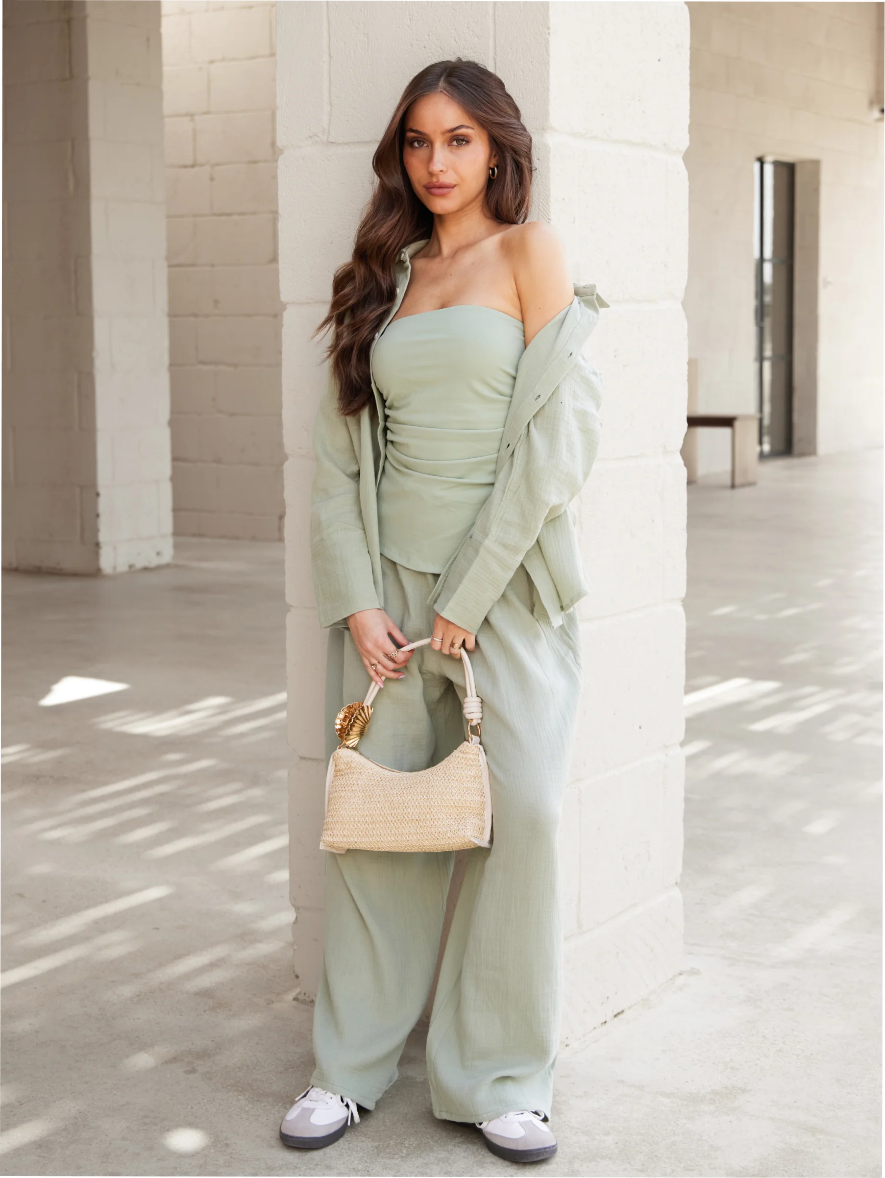 Solea Bandeau Top - Sage Green - Image 5