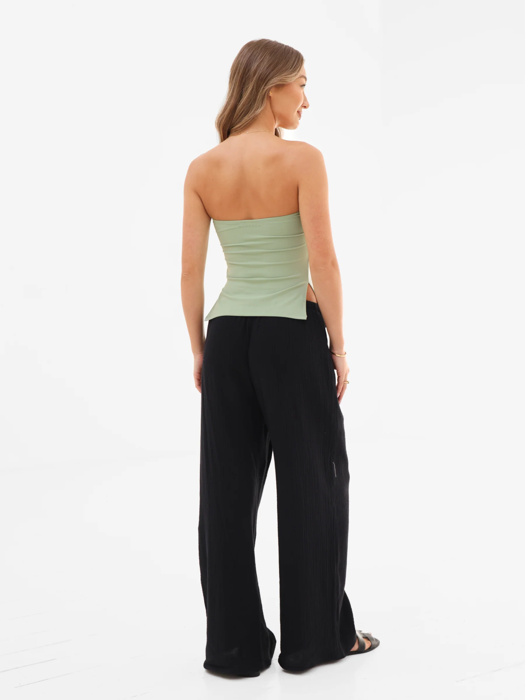 Solea Bandeau Top - Sage Green - Image 7