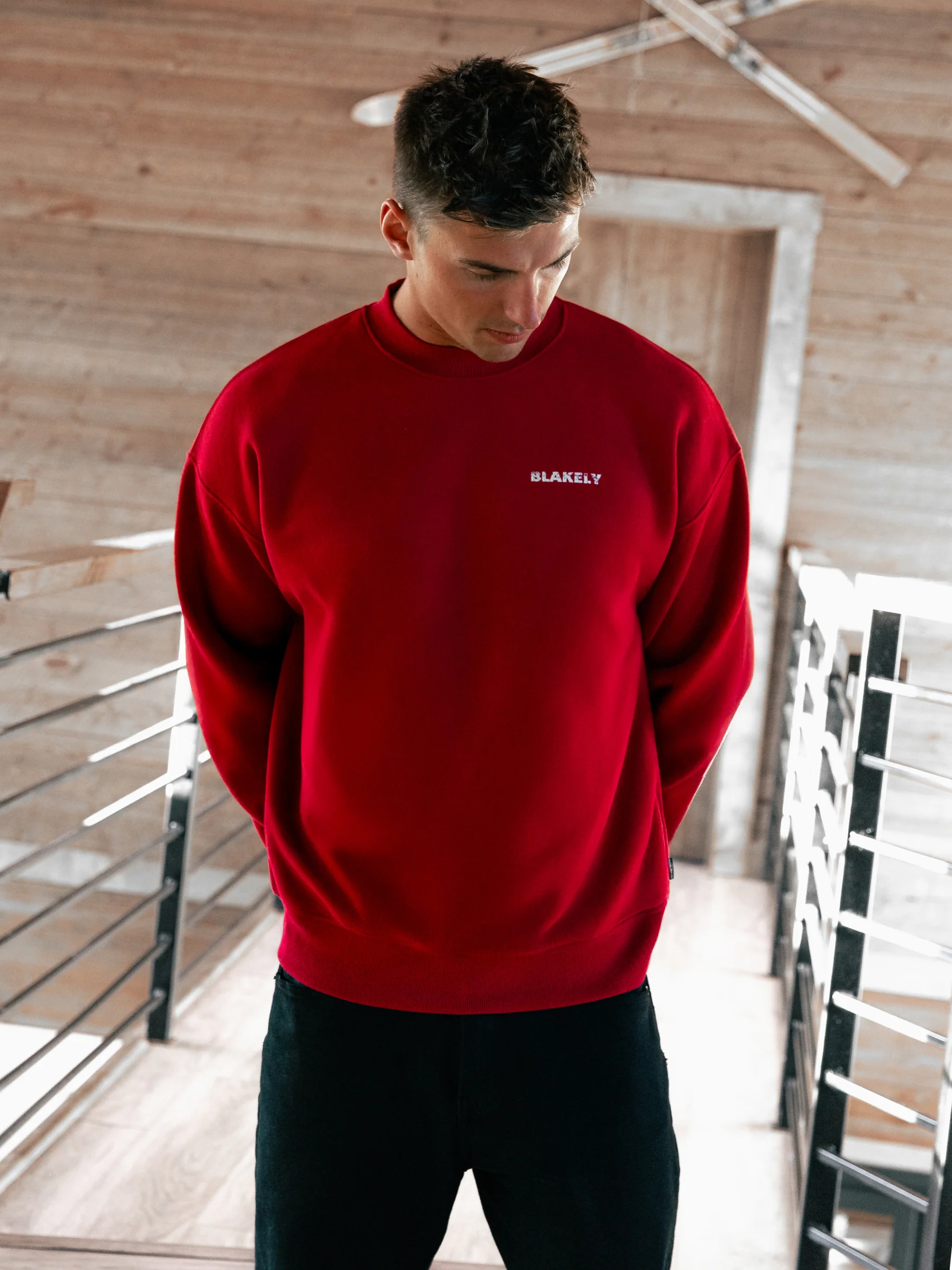 Sonny Ski Relaxed Jumper - Red - Image 2