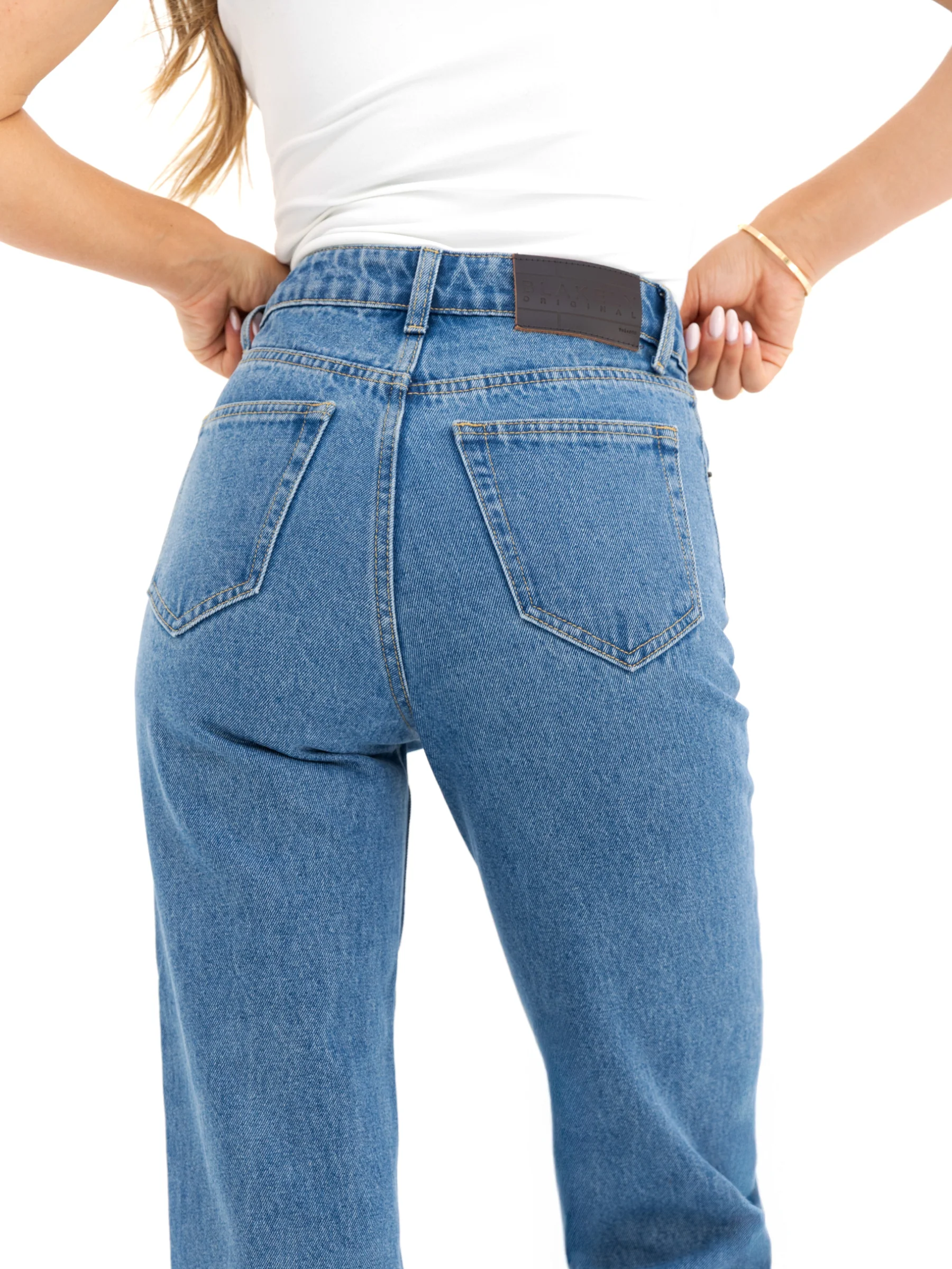 Blakely Straight Cut Jeans - Mid Blue - Image 6