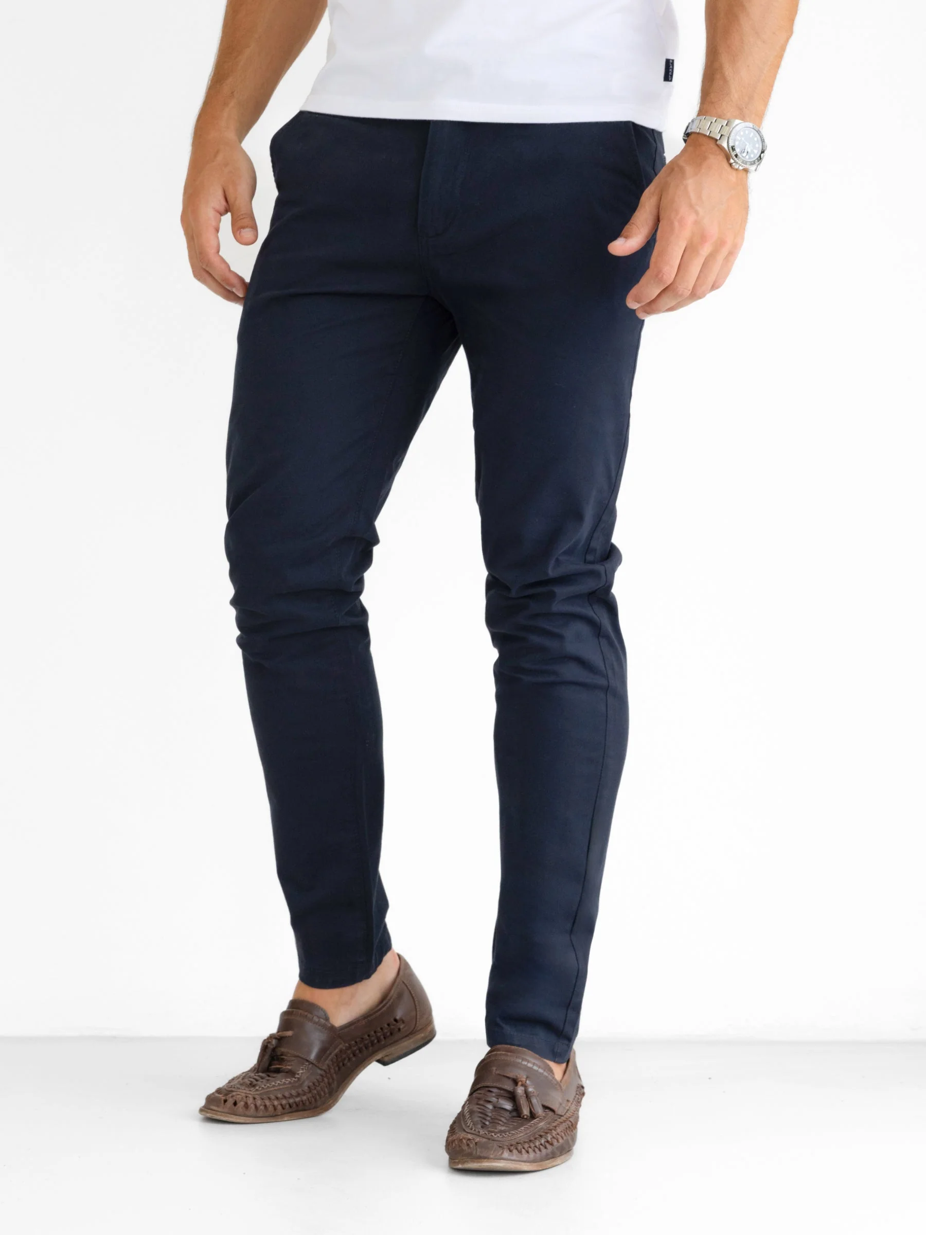 Stretch Chinos - Navy