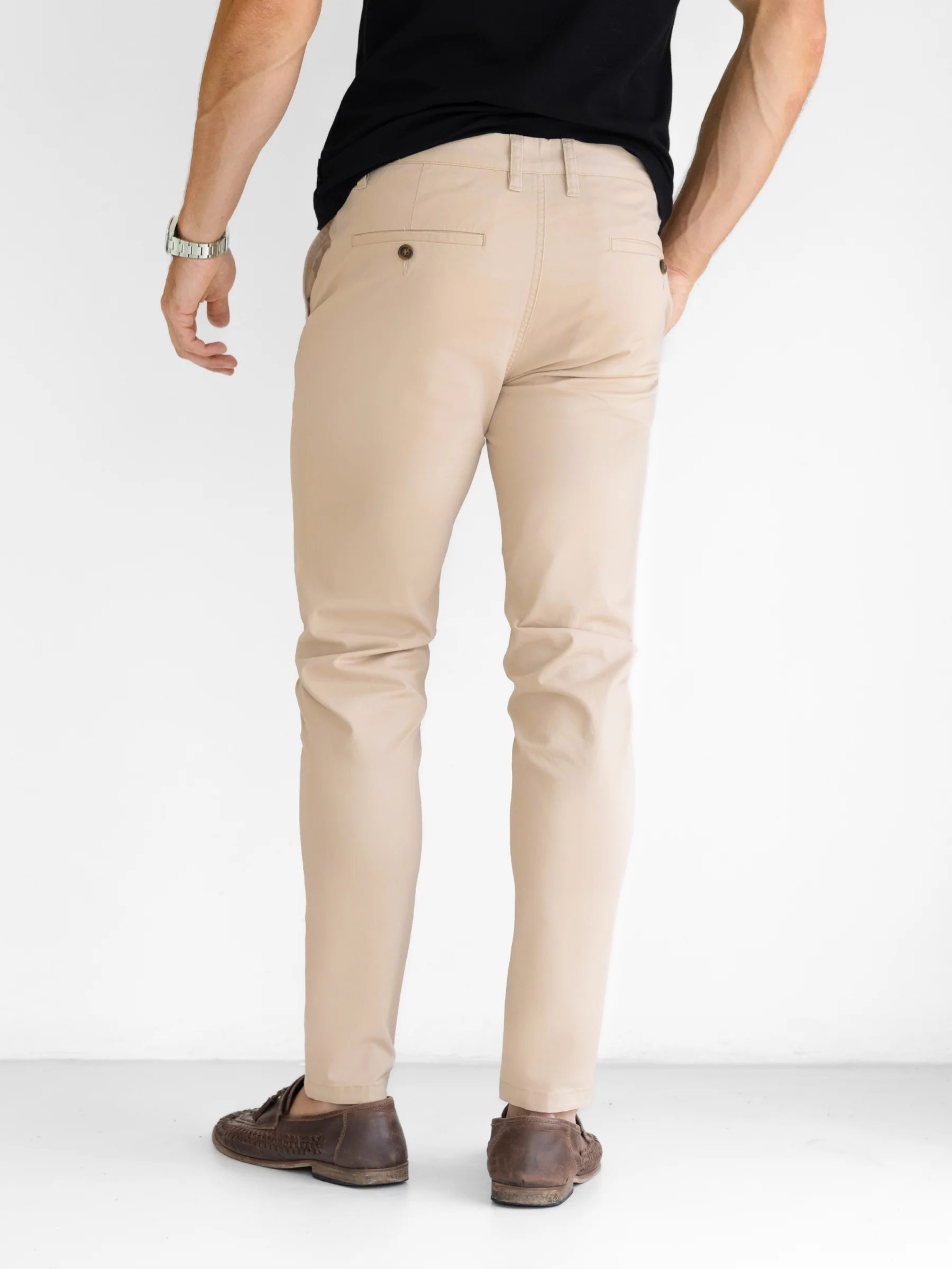 Stretch Chinos - Tan - Image 6