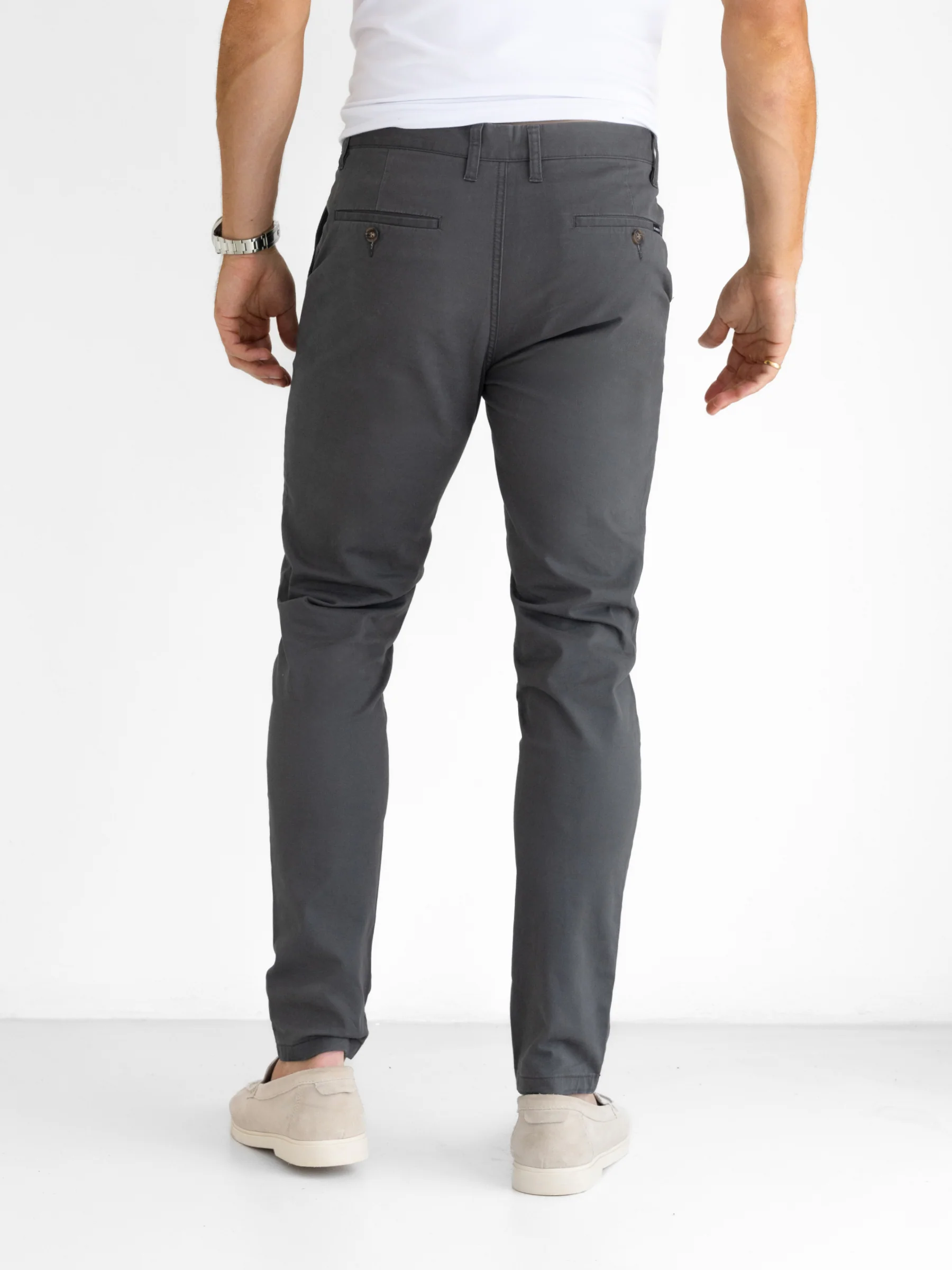 Stretch Chinos - Graphite - Image 2