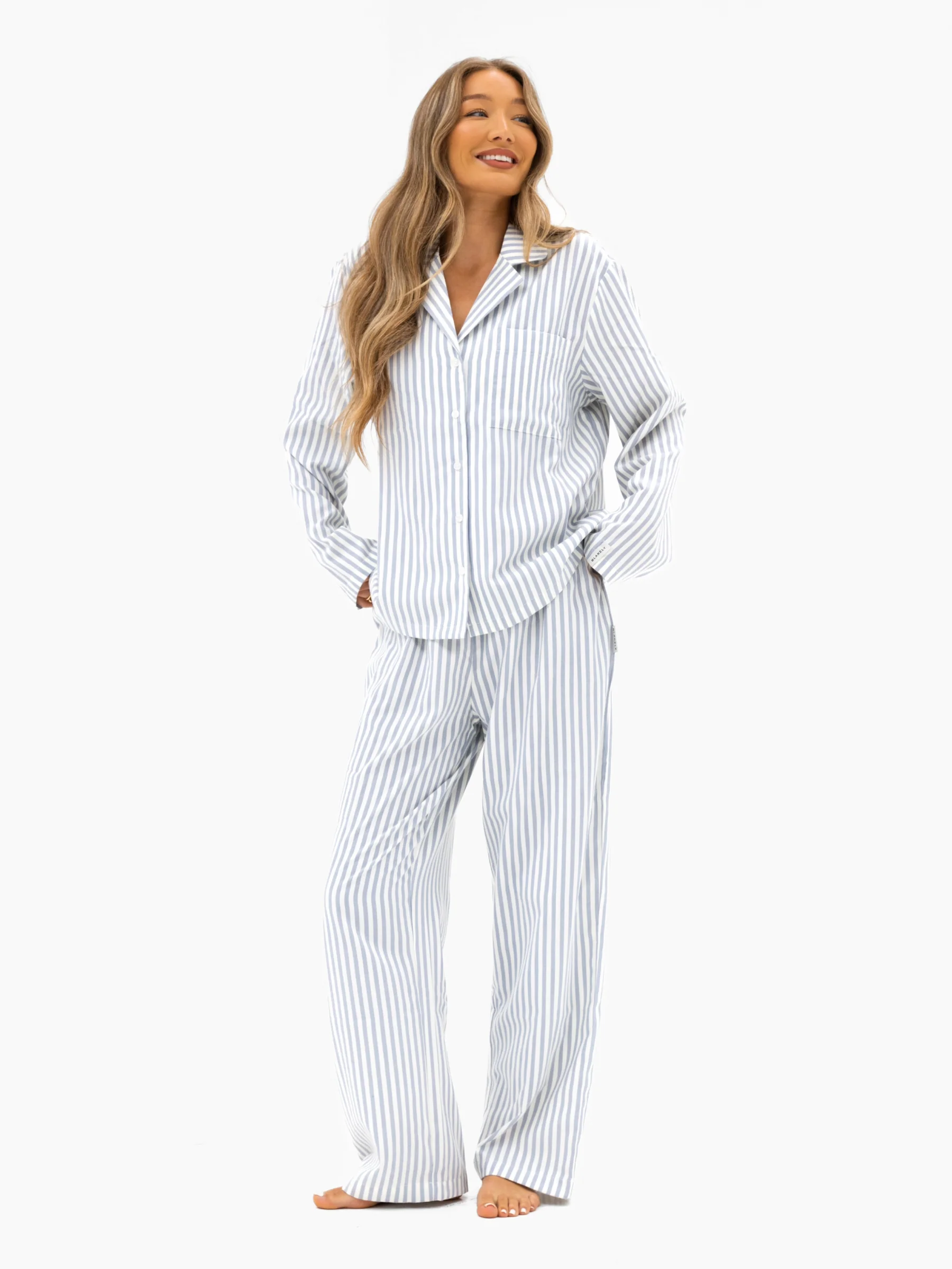 Suki Stripe Shirt - Light Grey Stripe - Image 6