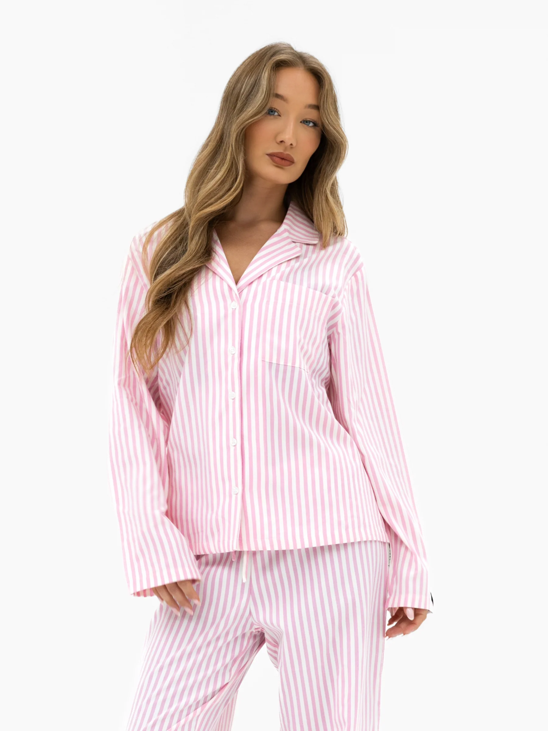 Suki Stripe Shirt - Pink Stripe - Image 5