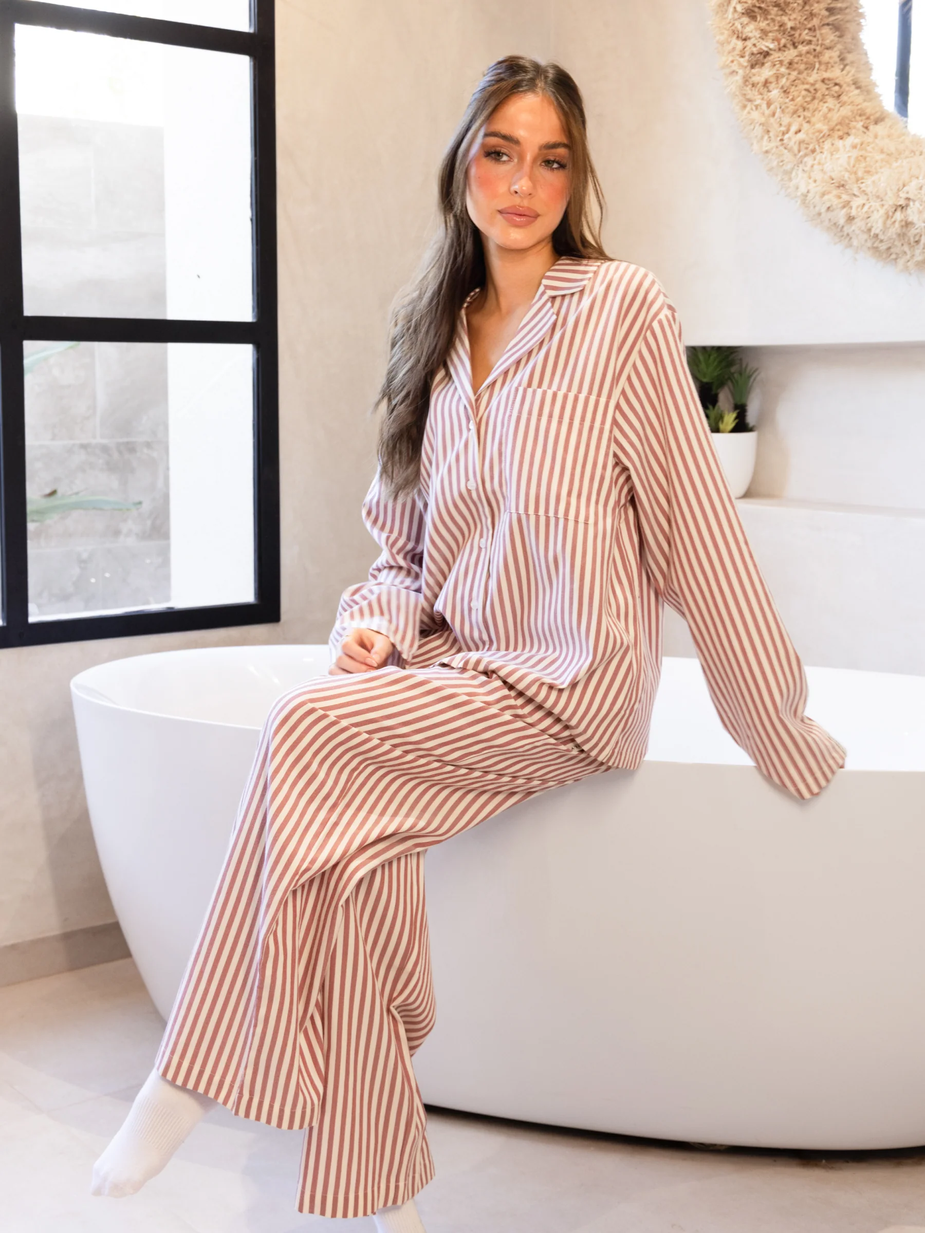 Suki Stripe Shirt - Red Stripe - Image 4