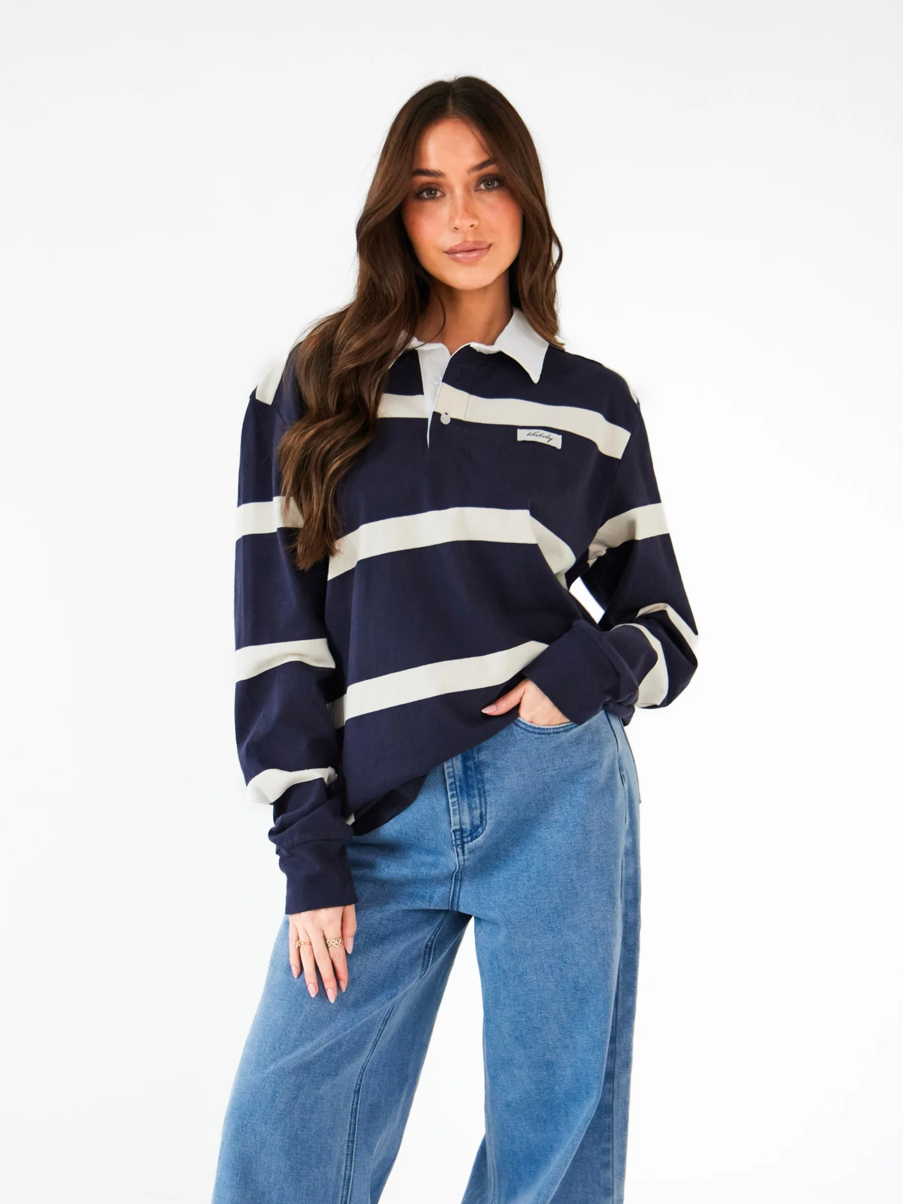 Tilly Rugby Shirt - True Navy - Image 4