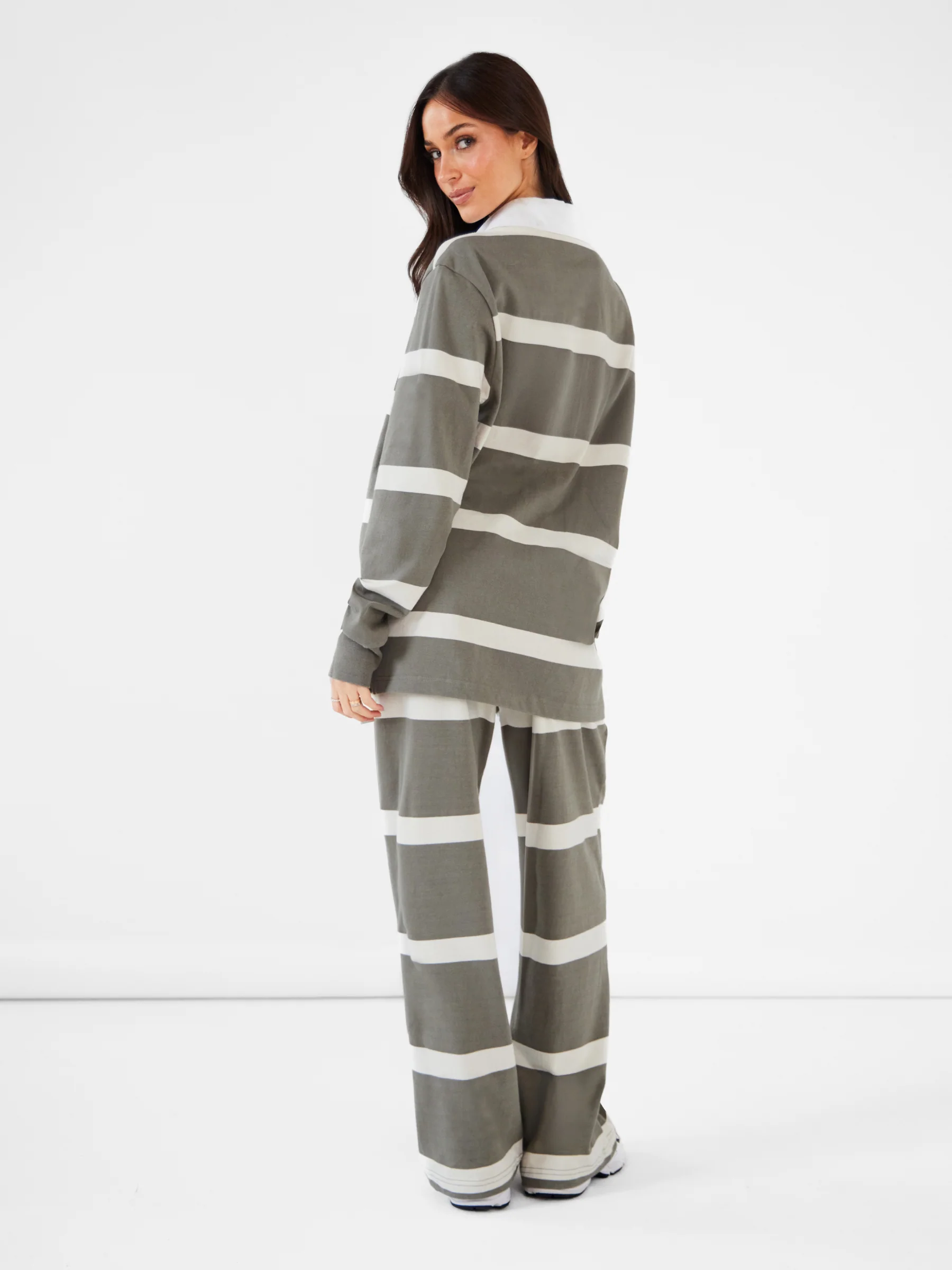 Tilly Striped Trousers - Safari Green - Image 4